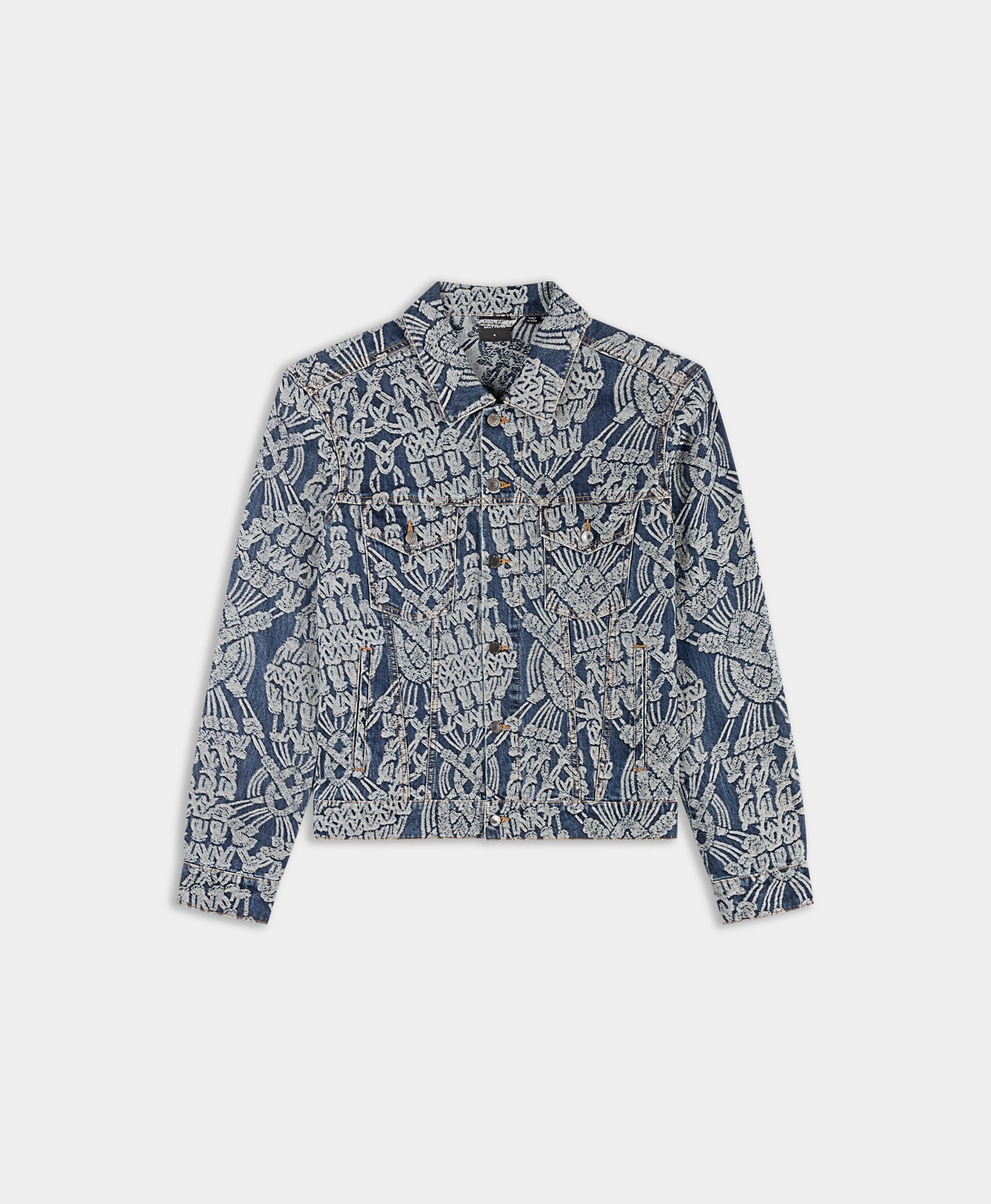 Daily Paper Dark Blue Denim Macrame Jacket
