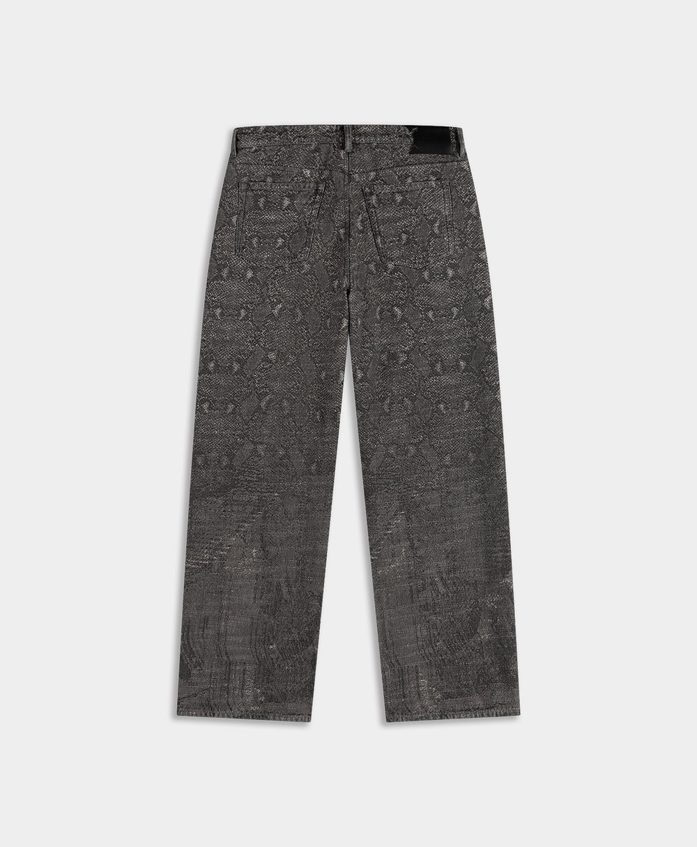 DP - Denim Snake Oversized Jeans - Packshot - rear