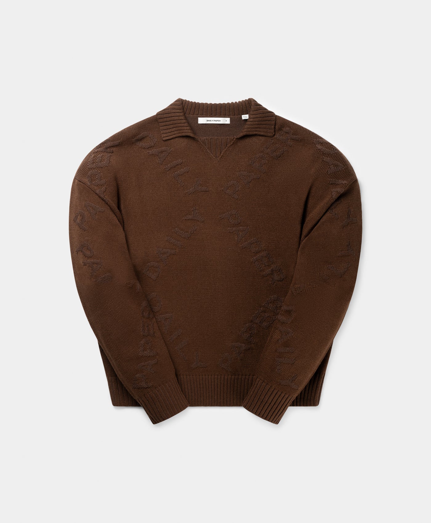 Daily Paper Brown Diamond Knit Sweater