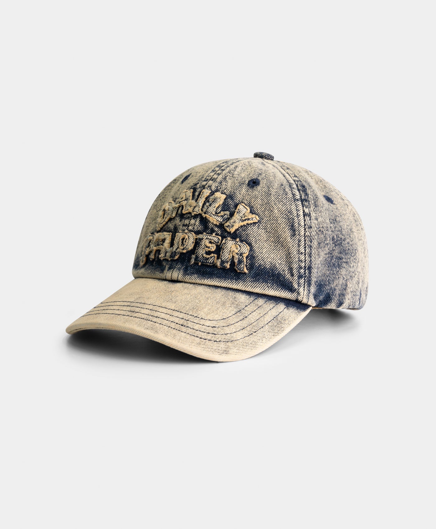 DP - Brown Wash Dias Arch Stack Denim Cap - Packshot - front 