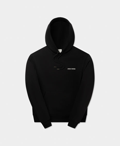 パーカー・フーディ DAILY PAPER SS25 HODDIE SCRIPT LOGO (2422068 BLACK) ブラック（黒）系 DAILY PAPER(デイリーぺーパー) パーカー