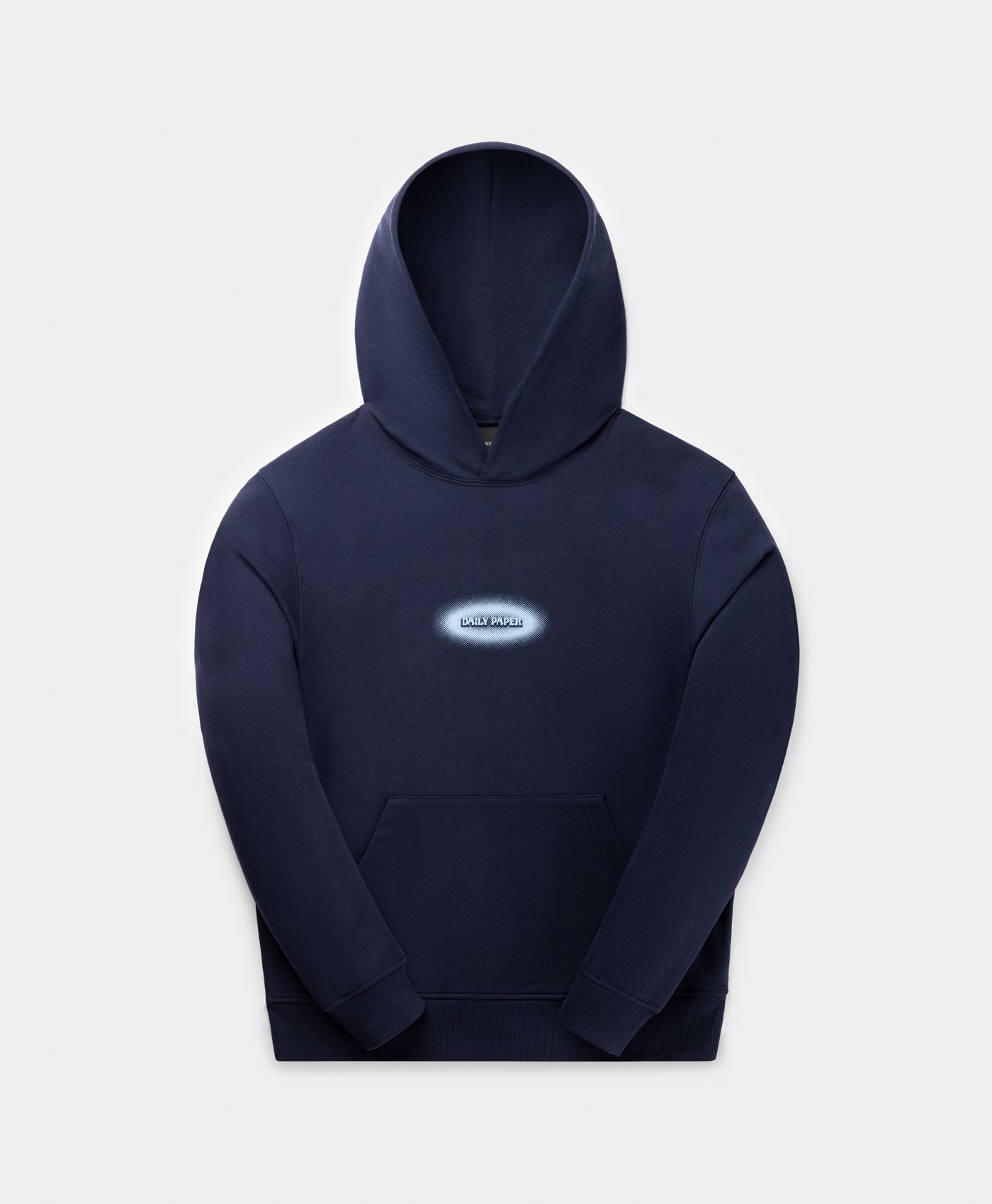 DP - Maritime Blue Dotted Logo Hoodie - Packshot - front 