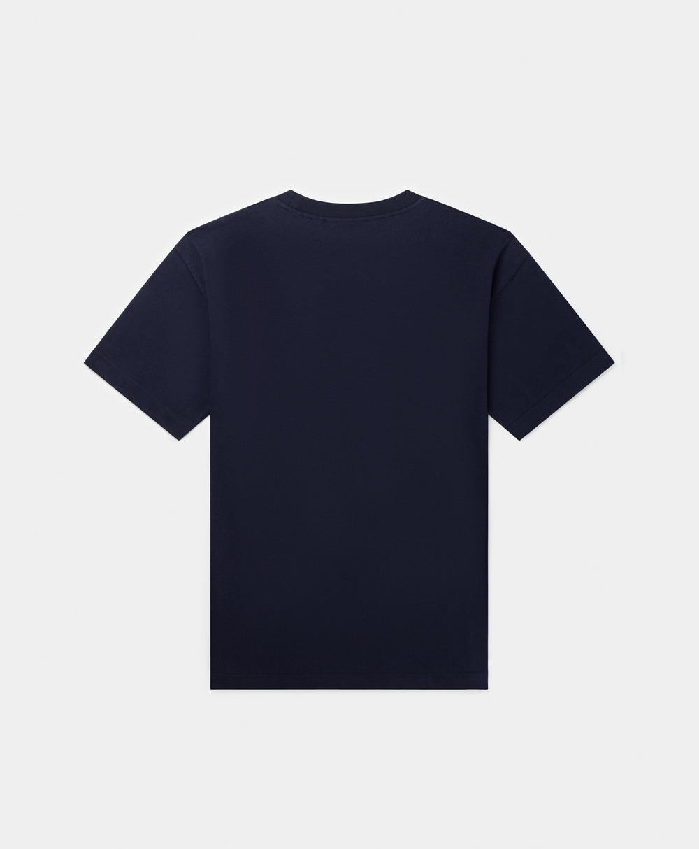 DP - Maritime Blue Dotted Logo T-Shirt - Packshot - rear