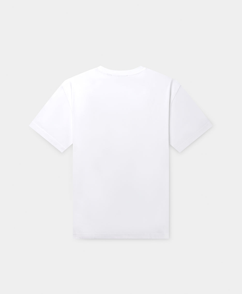 DP - White Dotted Logo T-Shirt - Packshot - rear