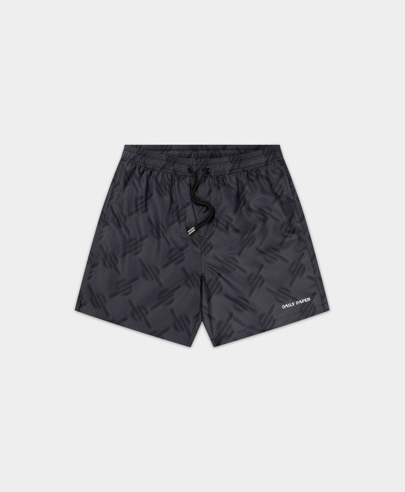 DP - Black Dotted Monogram Swimshorts - Packshot - front 