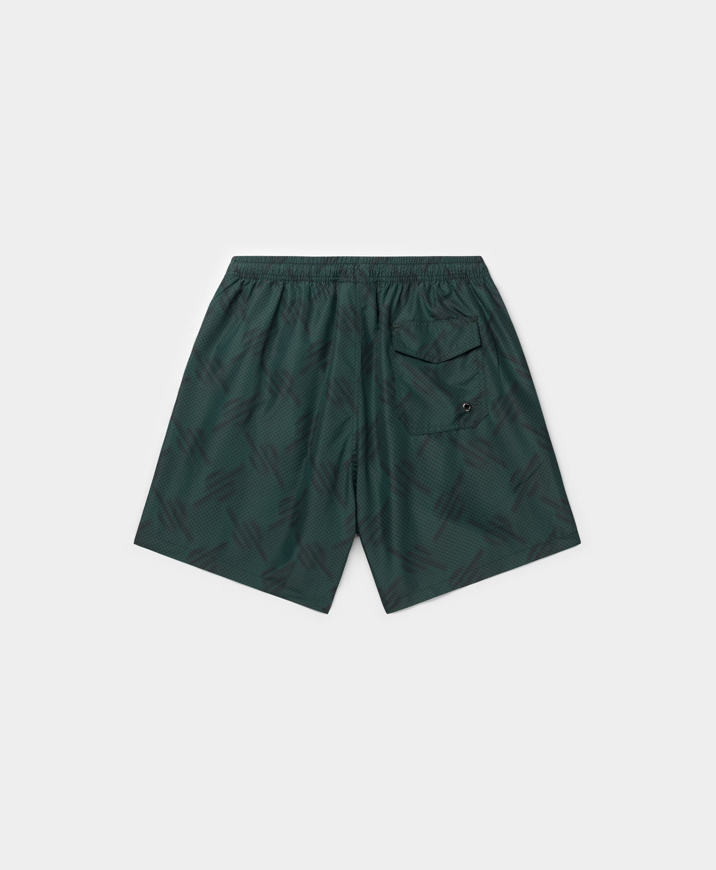 DP - Bistro Green Dotted Monogram Swimshorts - Packshot - rear