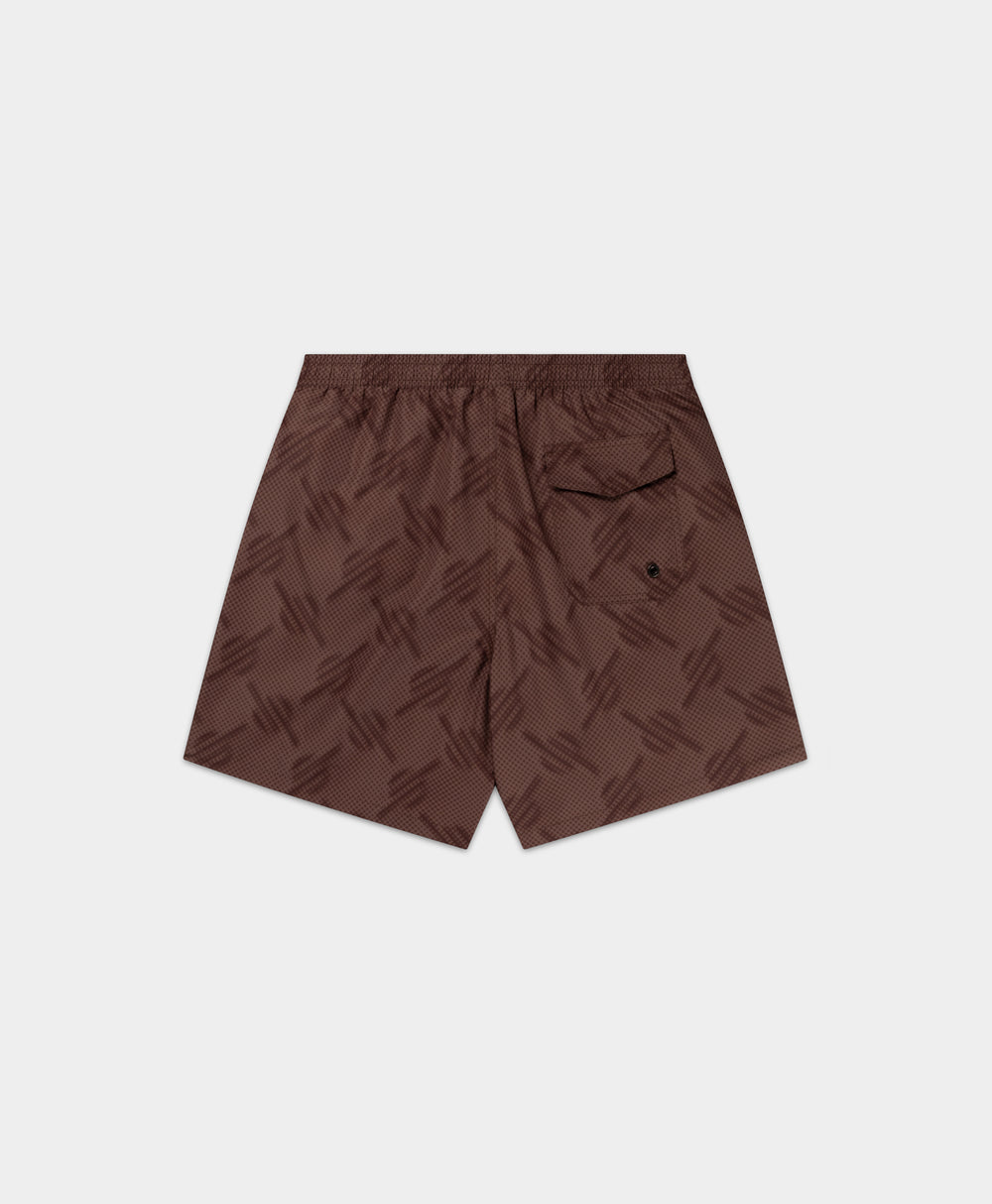 DP - Nutmeg Dotted Monogram Swimshorts - Packshot - rear