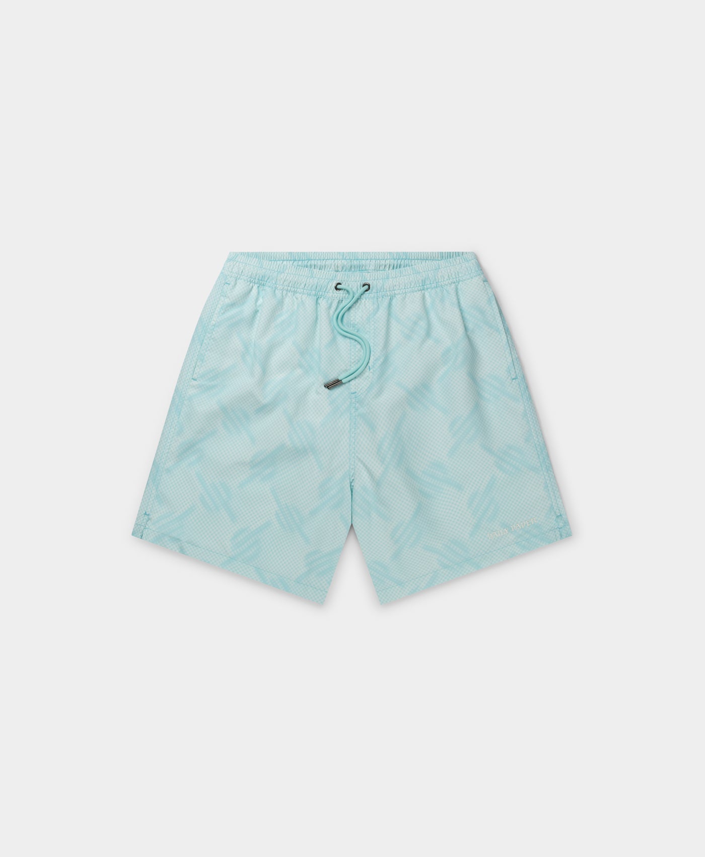 DP - Salt Water Blue Dotted Monogram Swimshorts - Packshot - front 