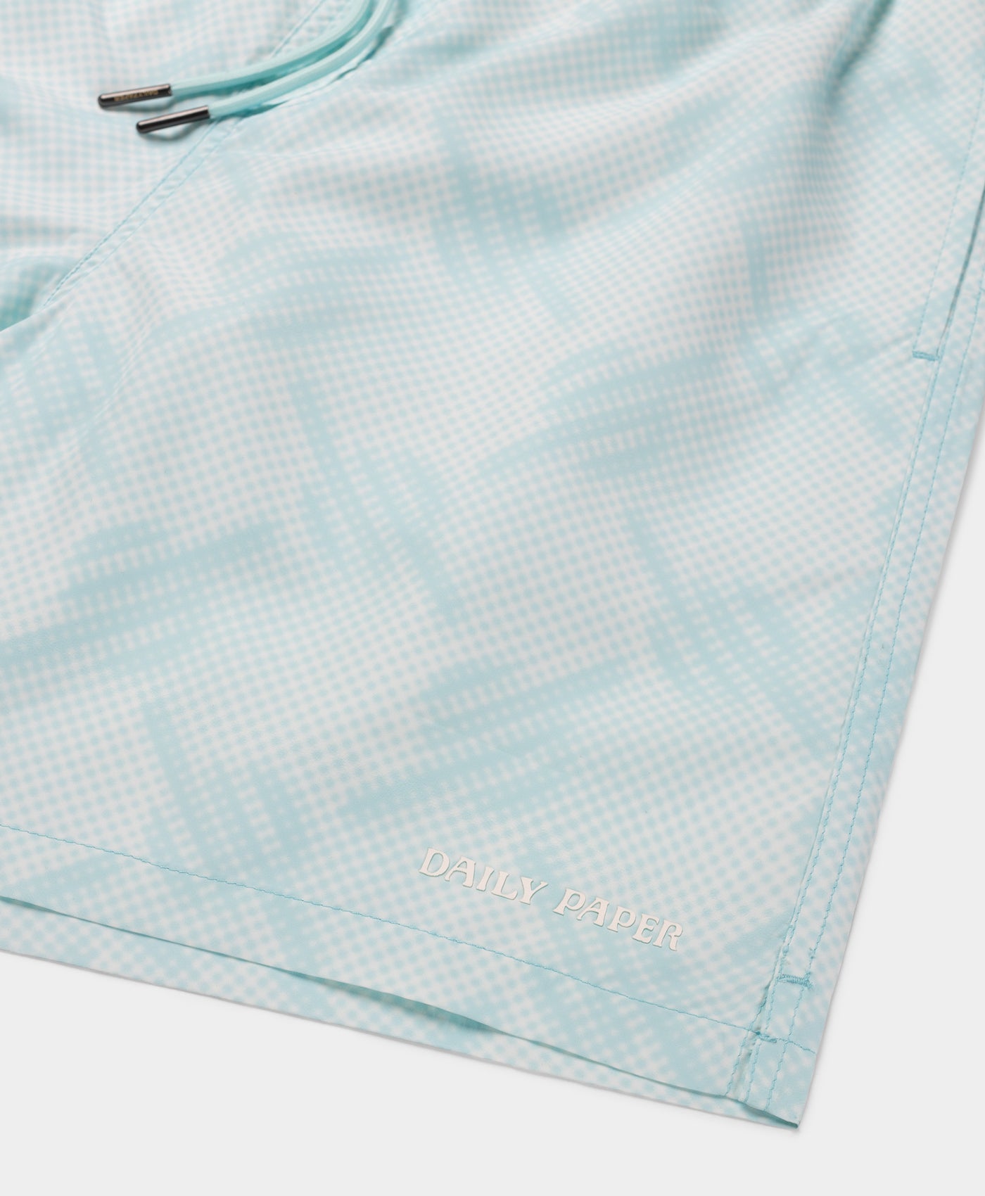 DP - Salt Water Blue Dotted Monogram Swimshorts - Packshot - detail