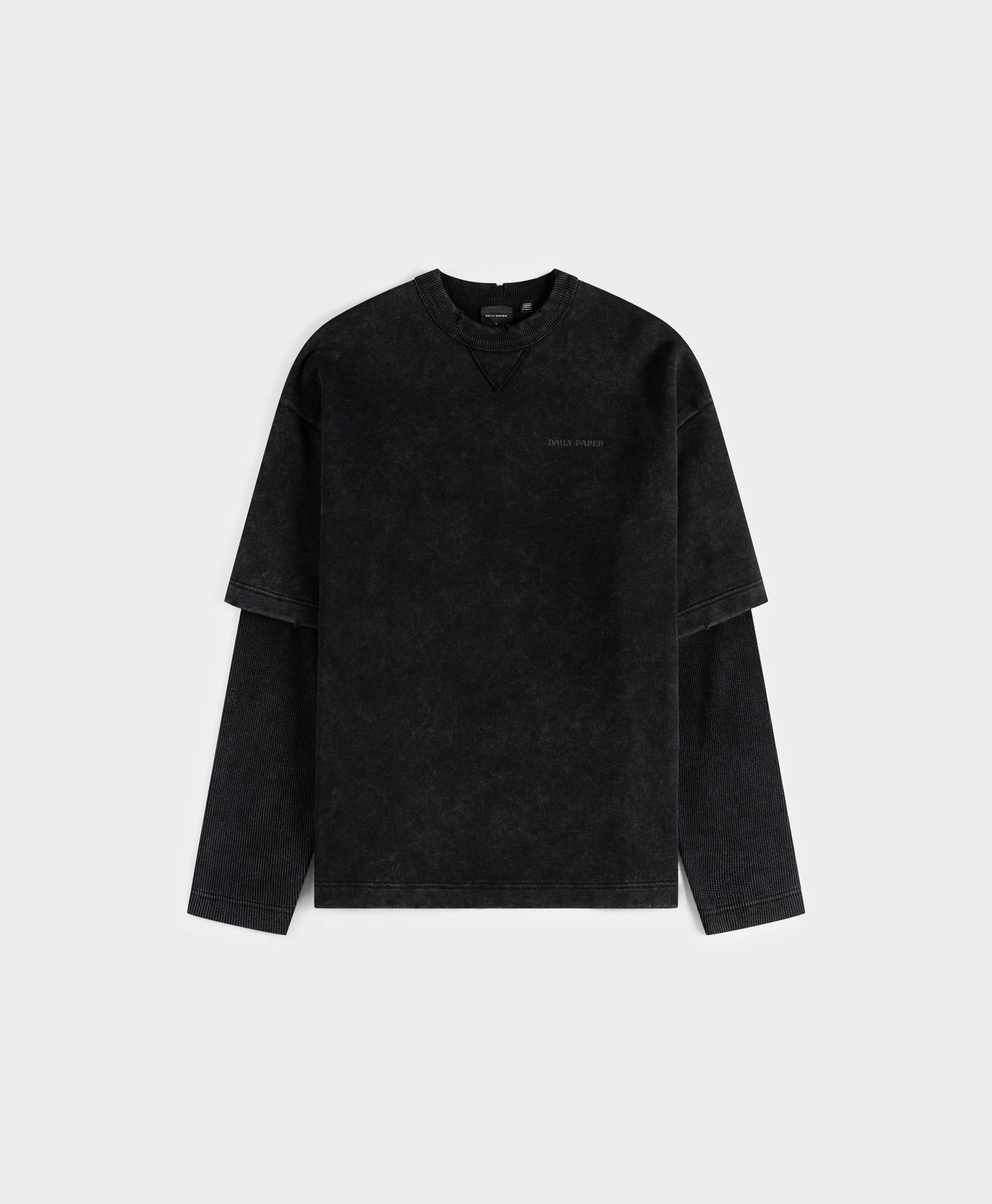 DP - Dark Grey Wash Double Layered T-Shirt - Packshot - front 
