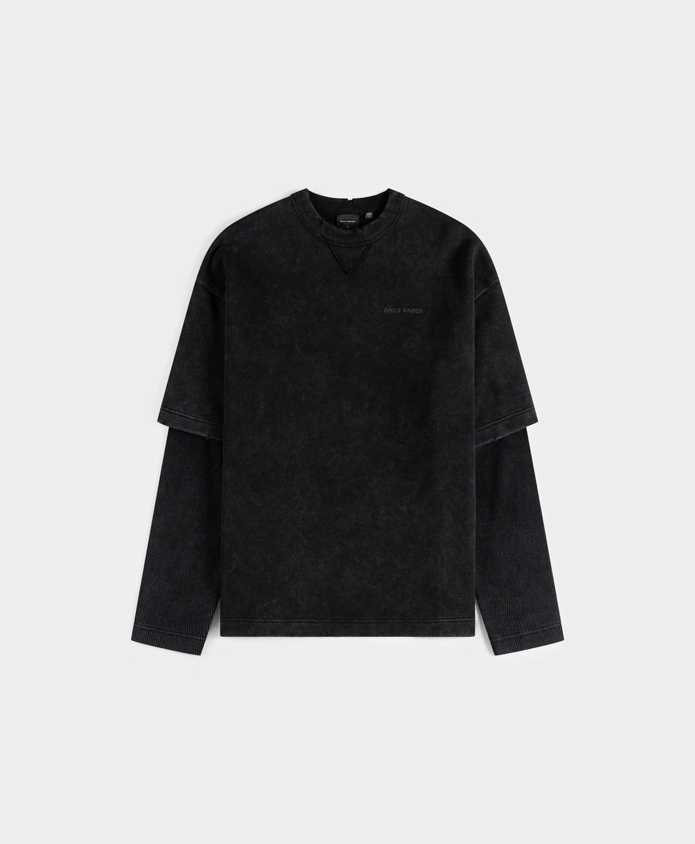 DP - Dark Grey Wash Double Layered T-Shirt - Packshot - front 