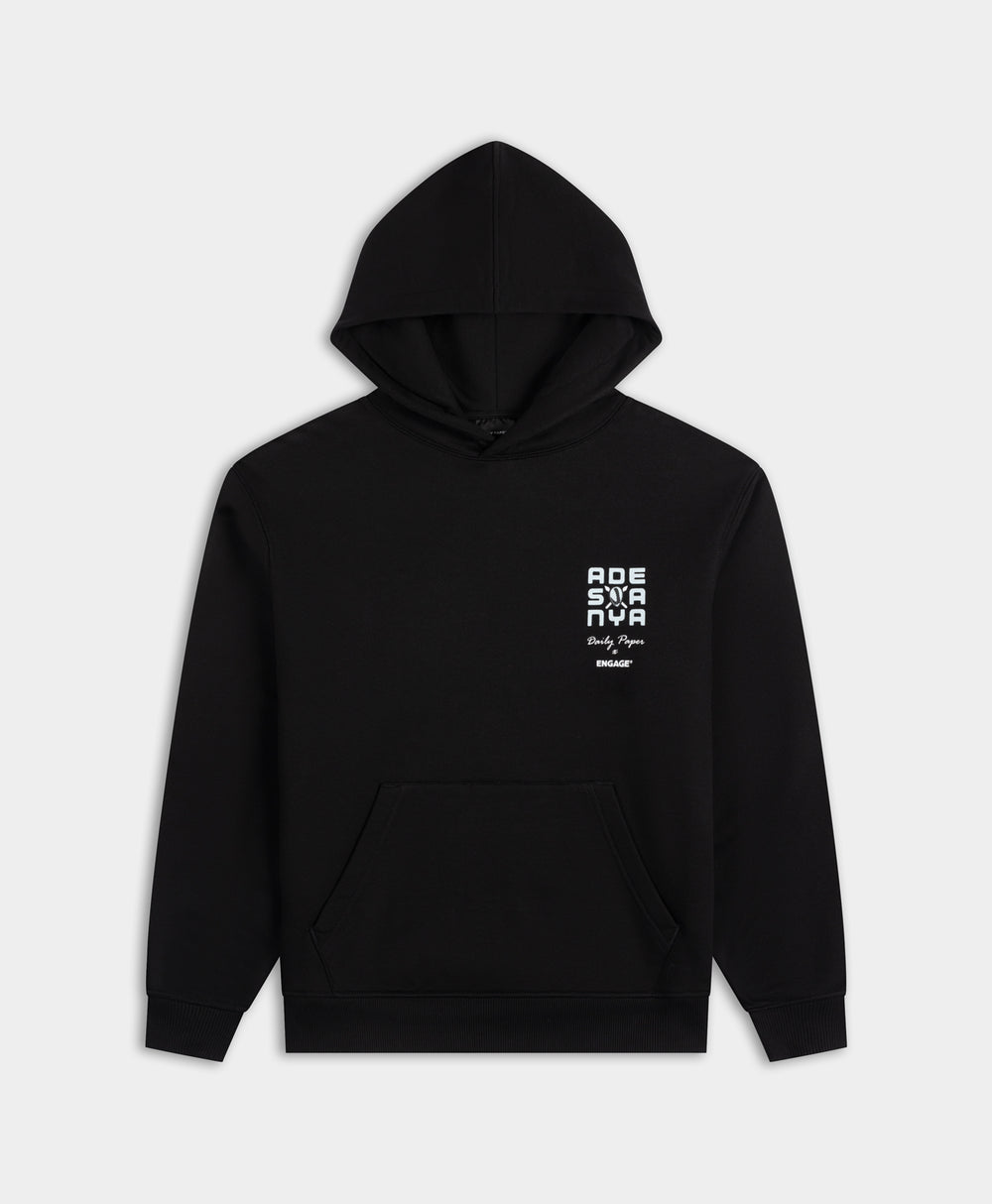 DP - Black DP X Engage Hoodie - Packshot - front
