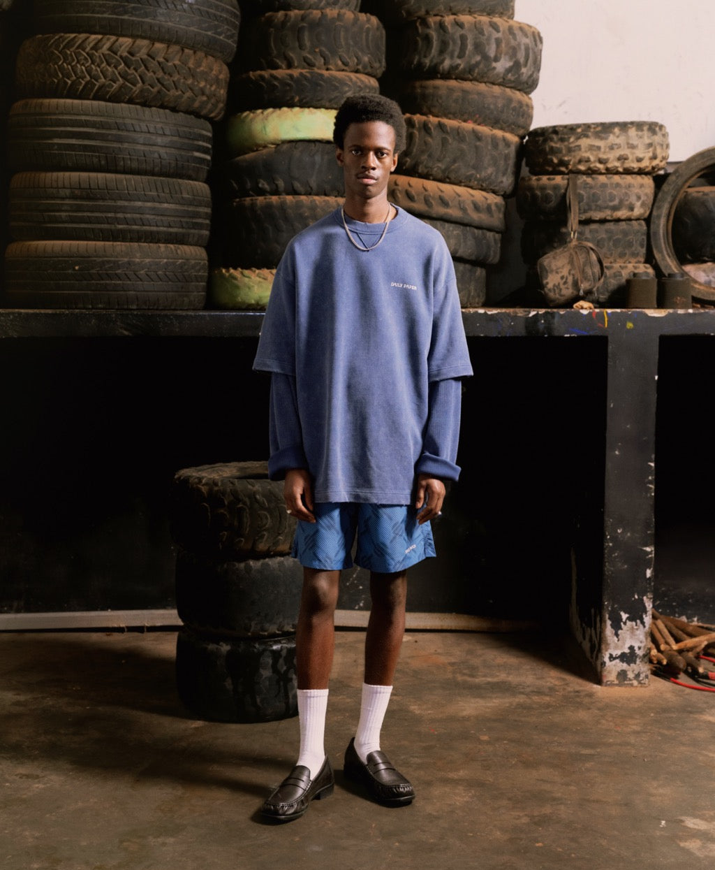DP - Big Dipper Blue Layered LS T-Shirt - Packshot - detail