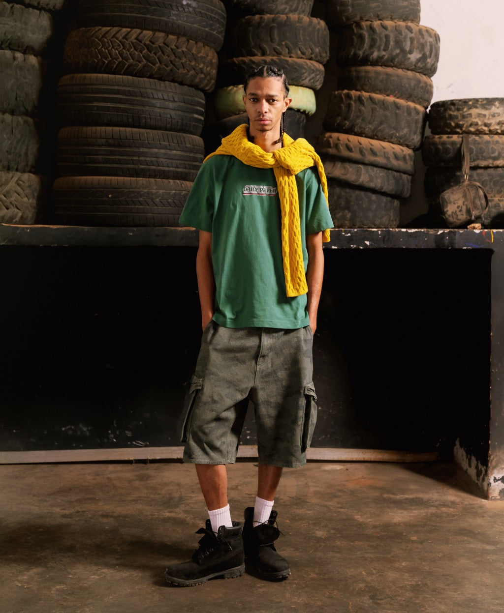DP - AOP Camo Cargo Shorts - Packshot - detail
