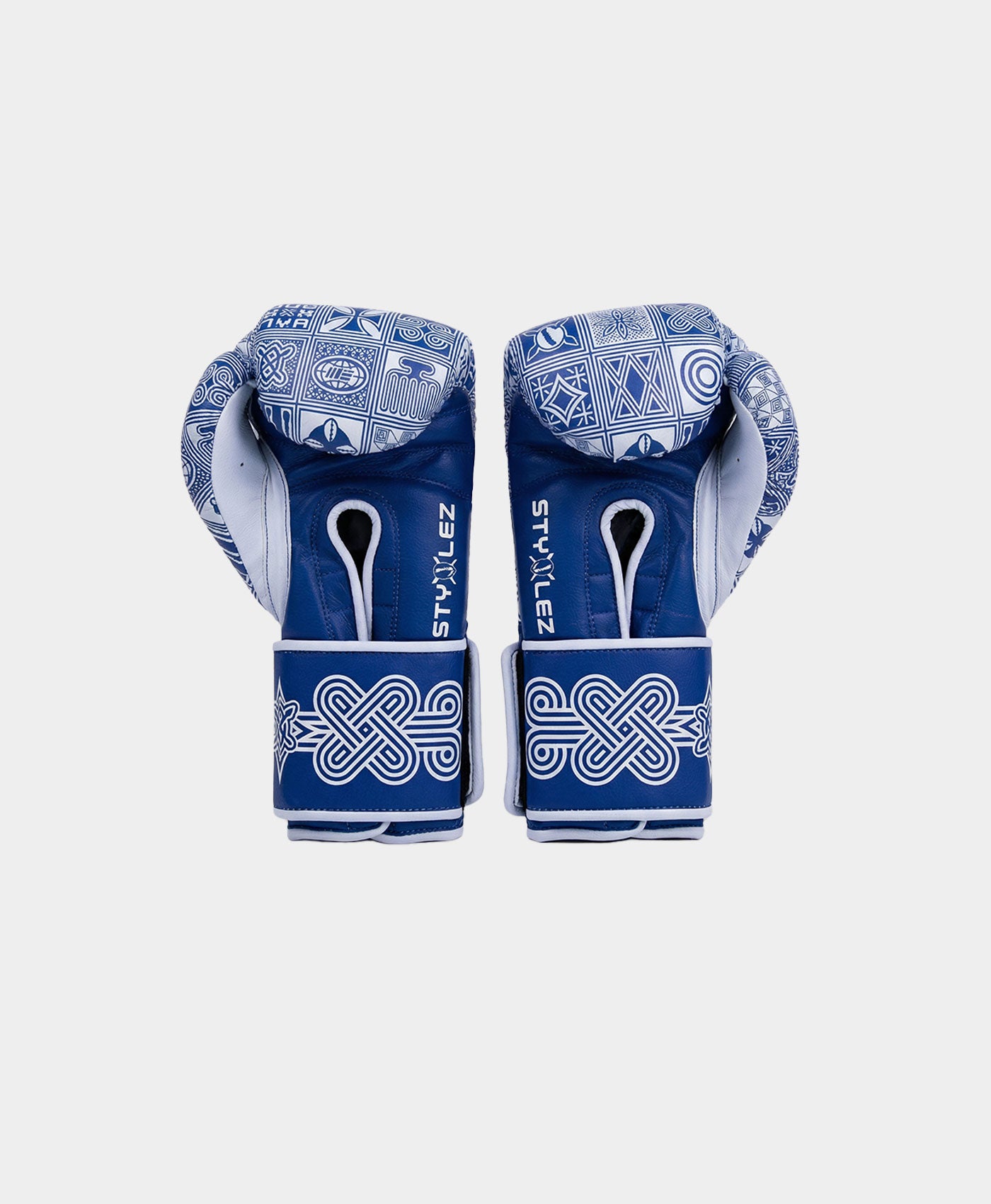 DP - Light Blue DP X Engage Boxing Gloves - Packshot - rear