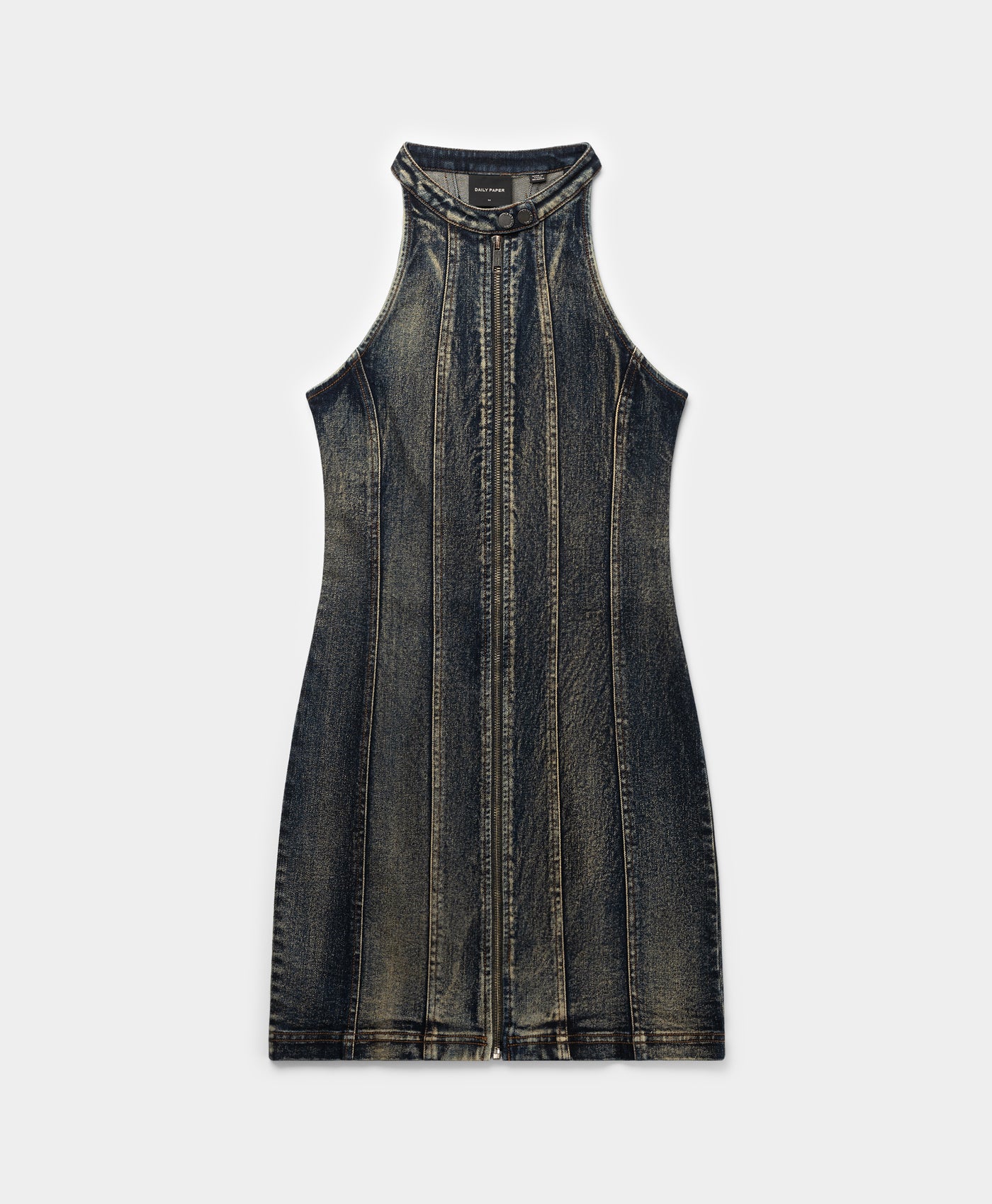 DP - Brown Wash Vintage Wash Dress - Packshot - front 