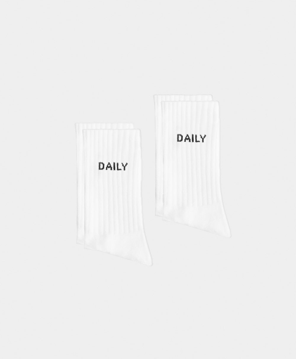DP - White Etype Sock 2-Pack - Packshot - Rear