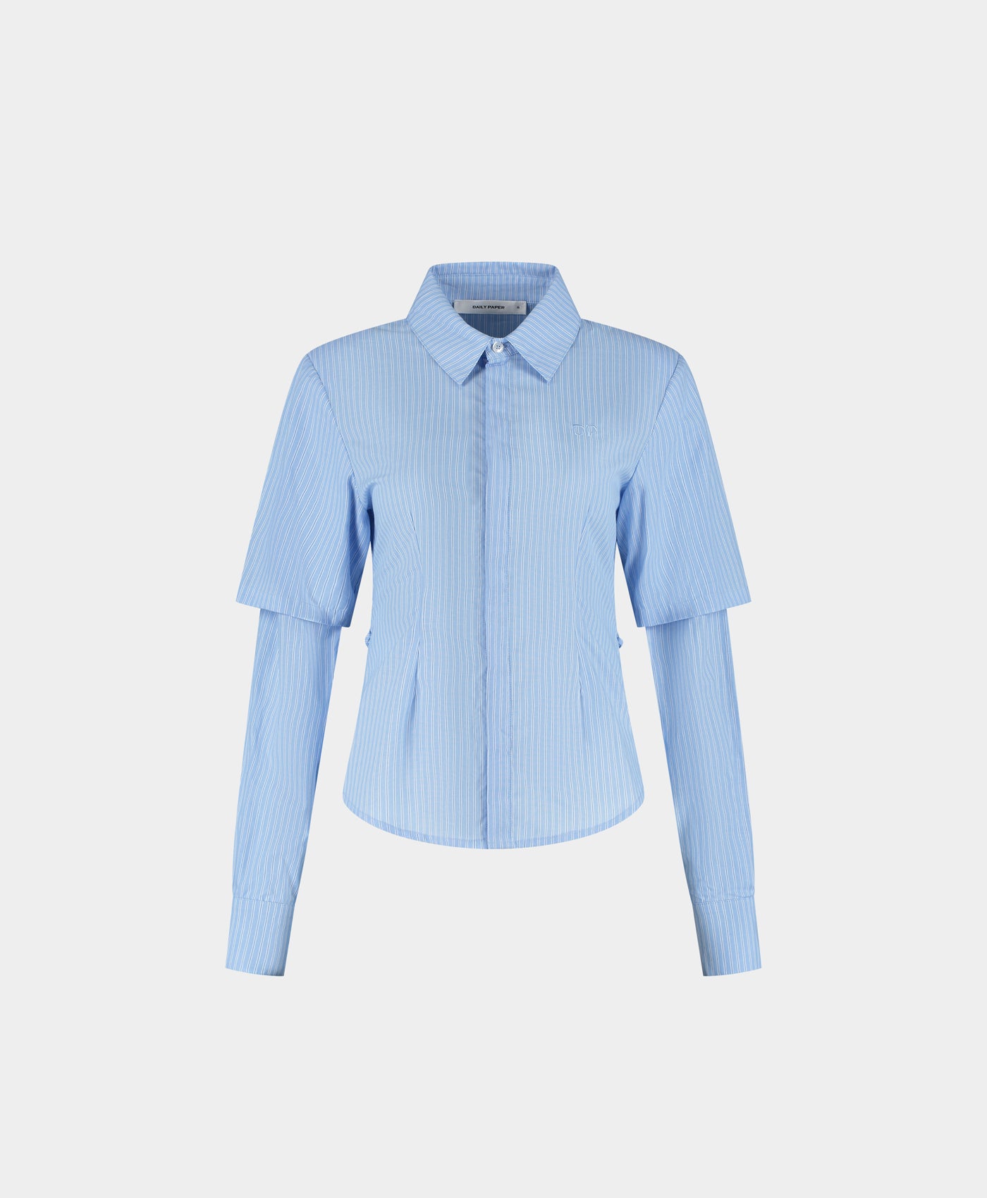DP - Blue Stripe Fitted Shirt - Packshot - front 
