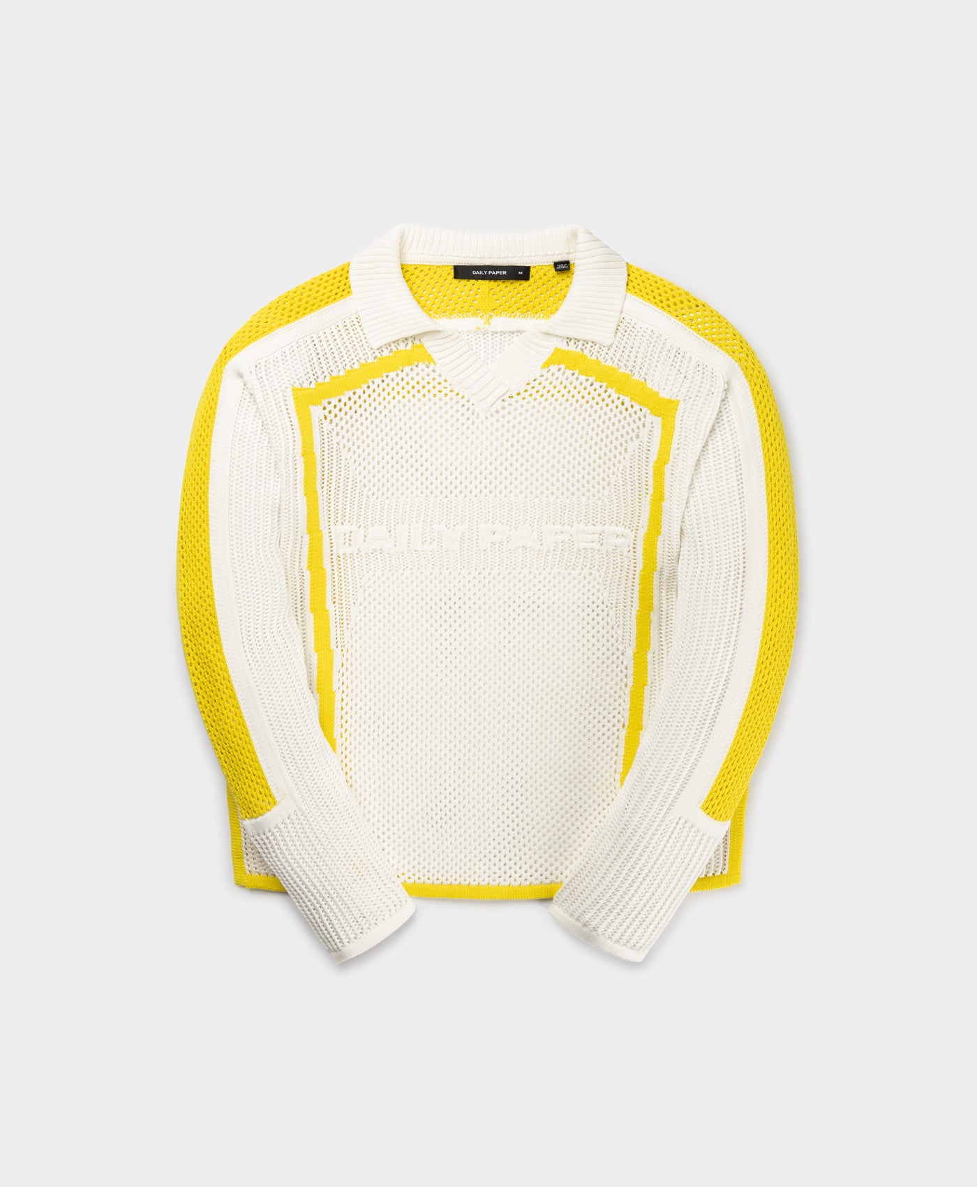 Daily Paper White Football Knit Sweater