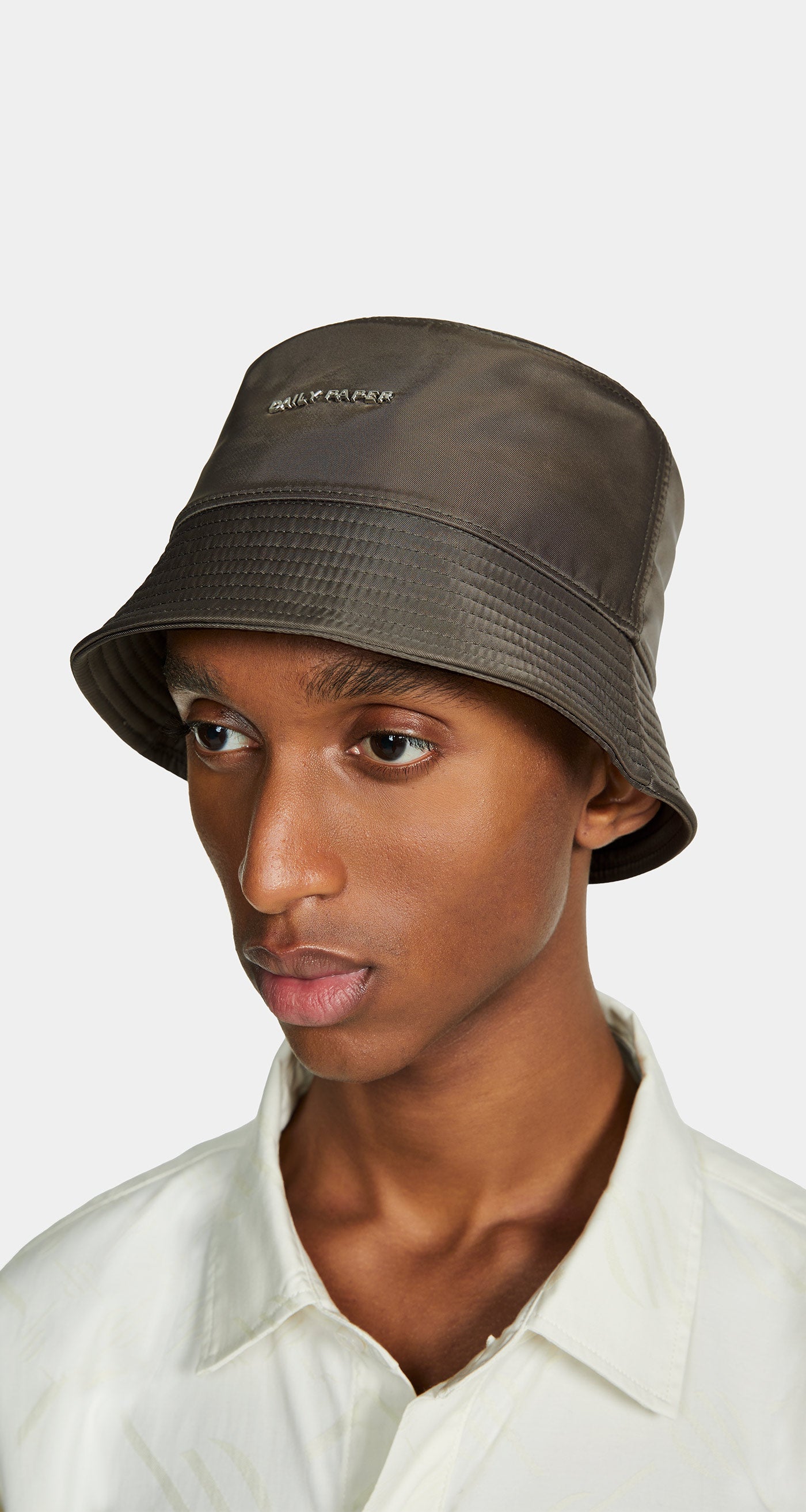 DP - Taupe Grey Azurki Hat Nylon - Men - Front Rear