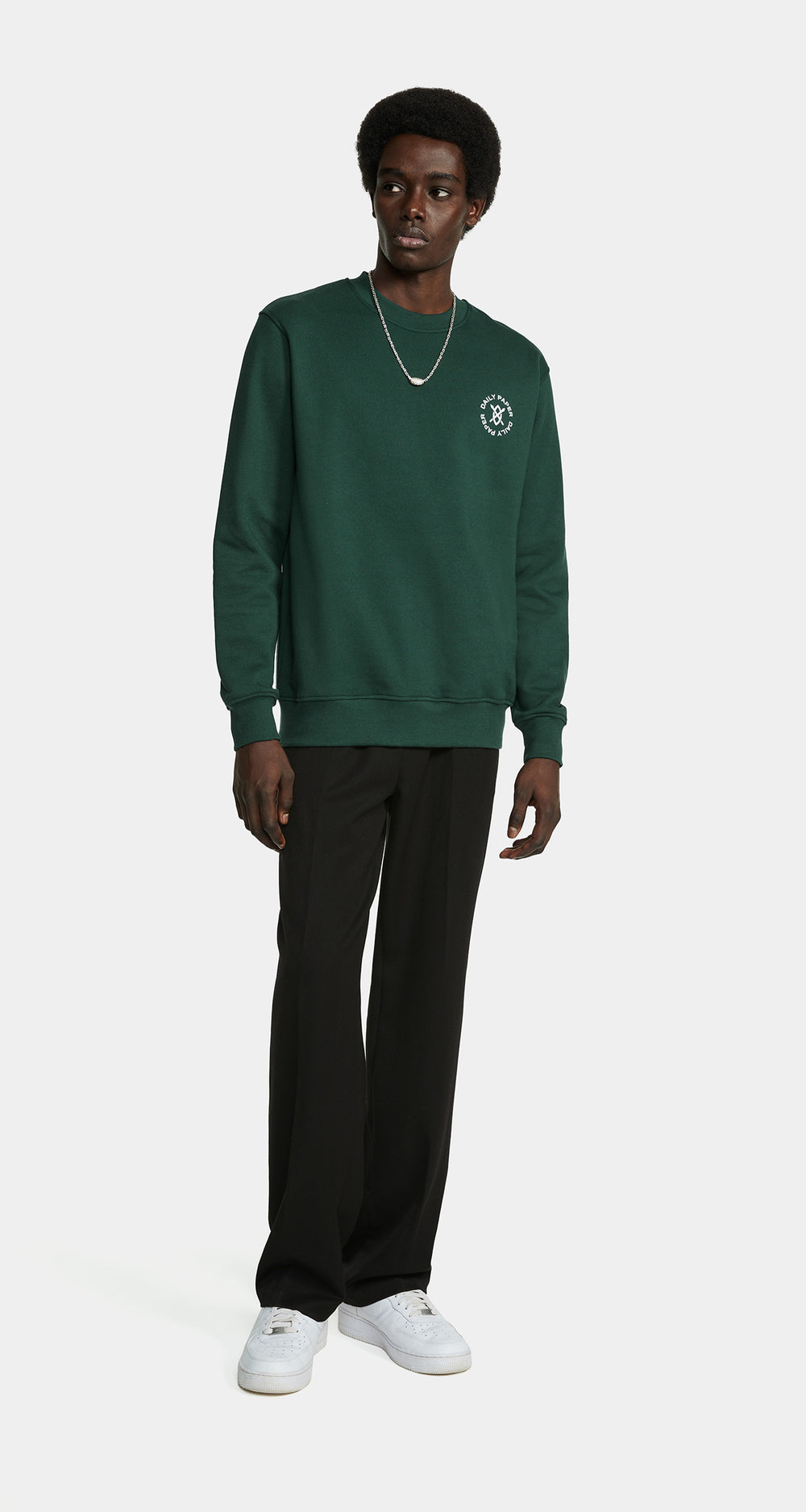 DP - Pine Green Circle Sweater - Men - Front