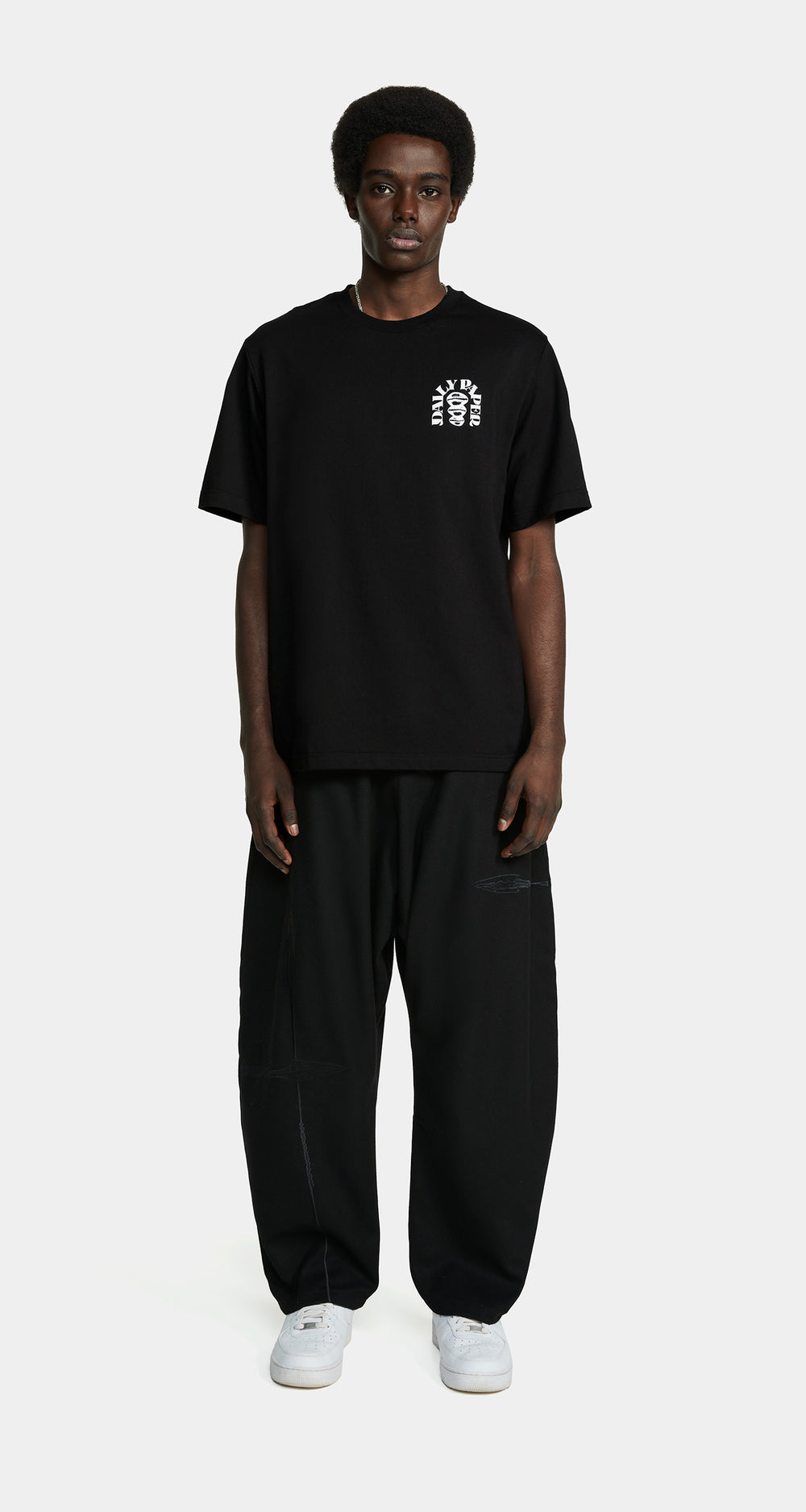 DP - Black Rafat T-Shirt - Men - Front