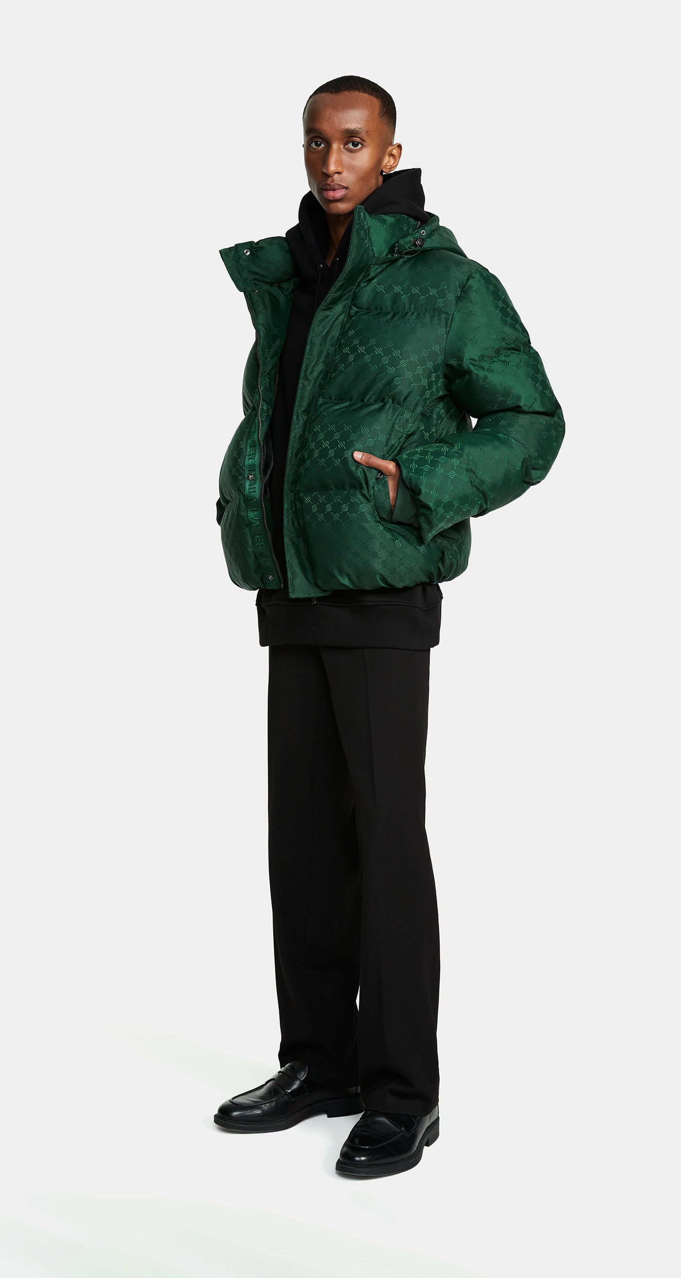 DP - Pine Green Ravan Puffer Jacket - Men - Front 