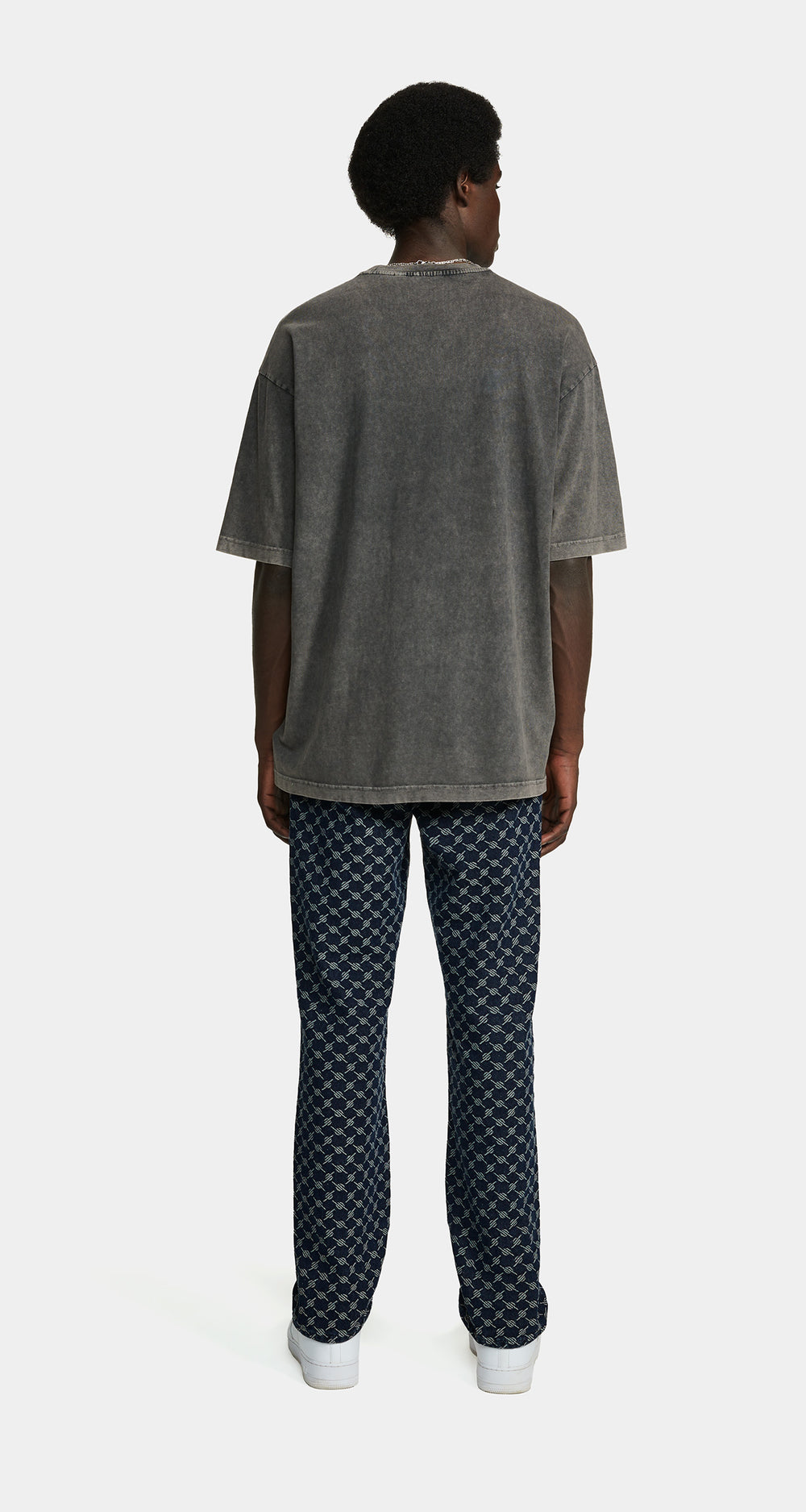 DP - Grey Flannel Roshon T-Shirt - Men - Rear
