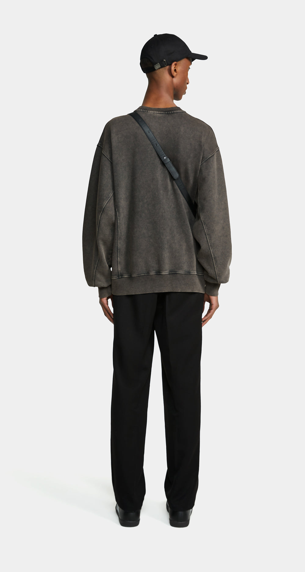 DP - Grey Flannel Roshon Sweater - Men - Rear