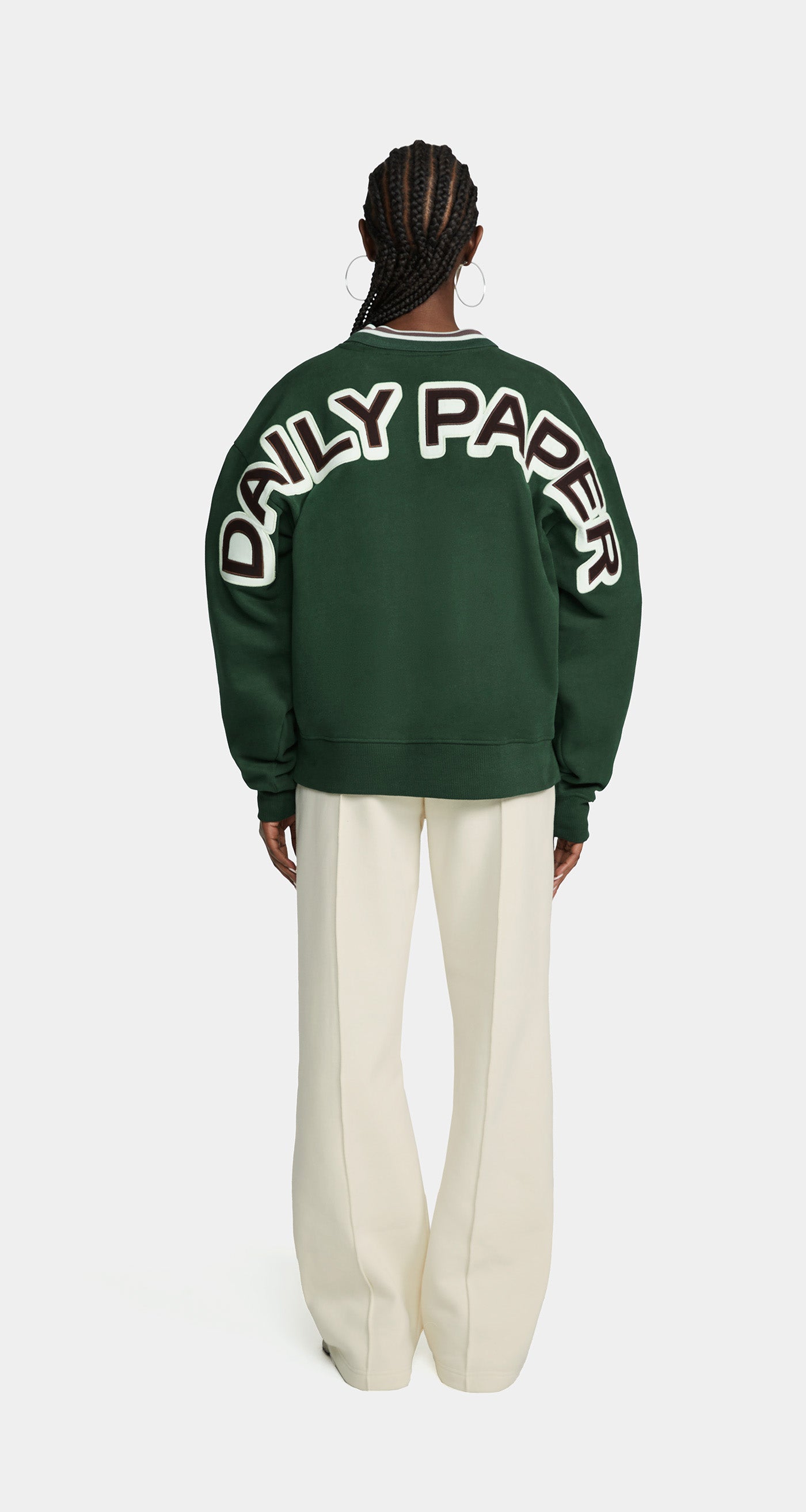 DP - Pine Green Ragla Sweater - Wmn - Front