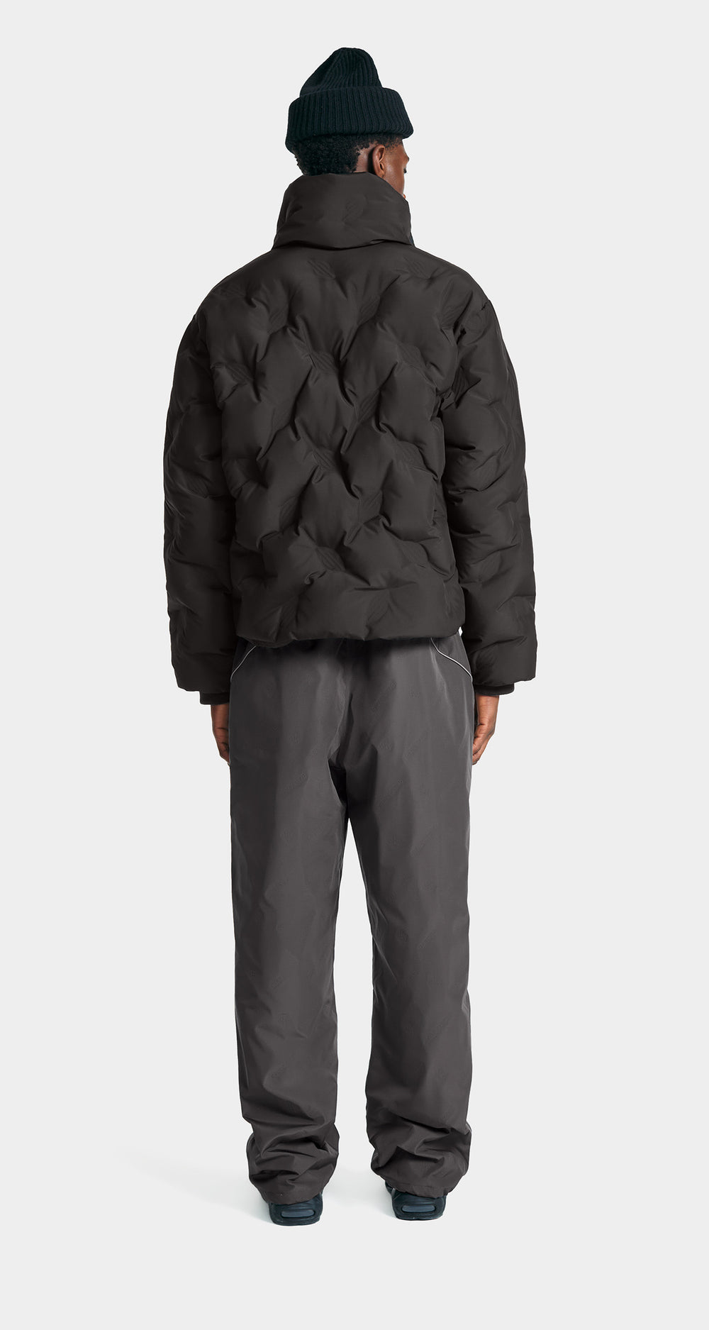 DP - Jet Black Ayan Monogram Puffer Jacket - Modelshot - men - rear