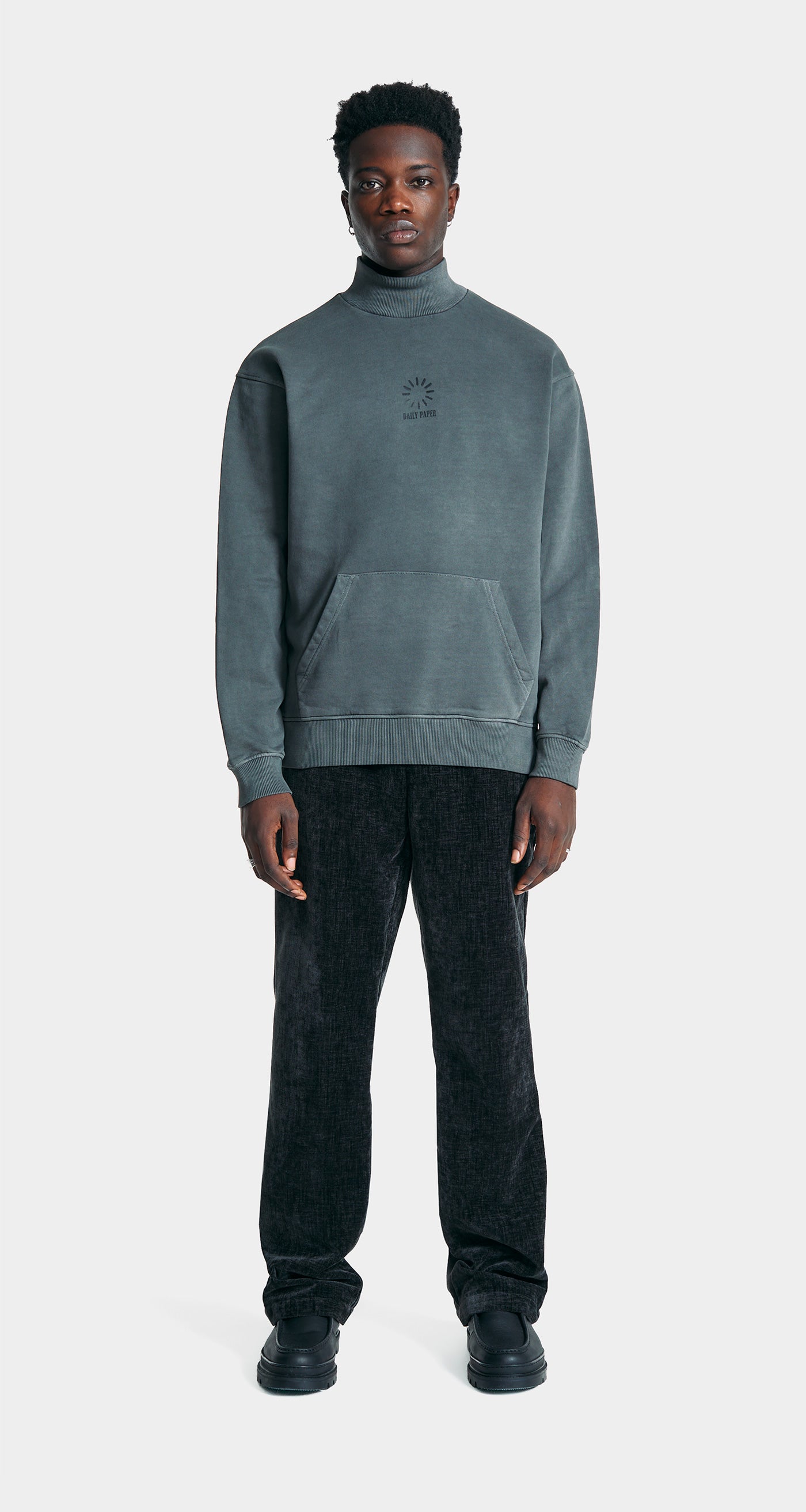 Daily Paper - Obsidian Black Buffering Oversized Sweater – Daily