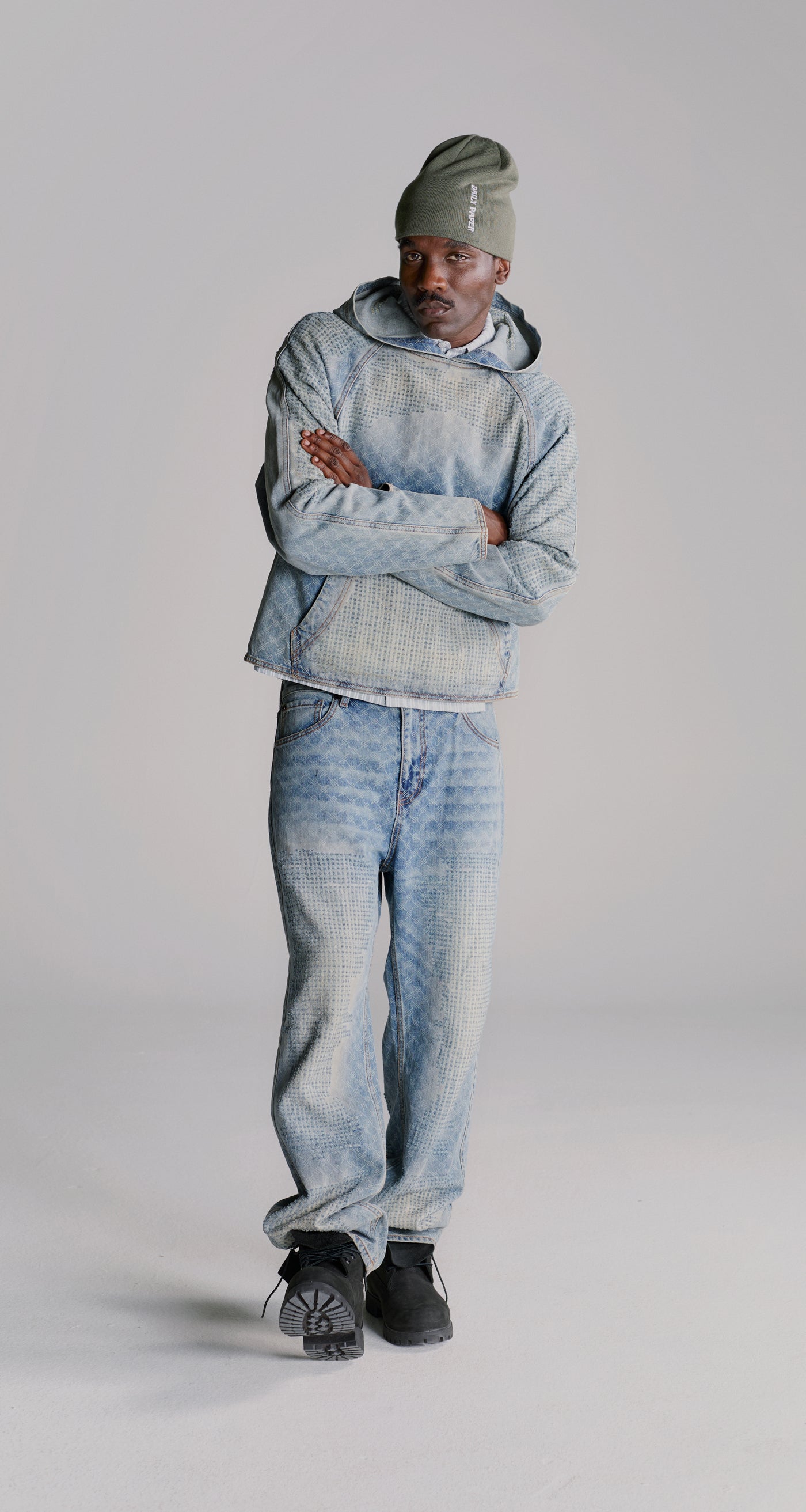 DP - Blue Destroyed Amba Jeans - Modelshot - mens
