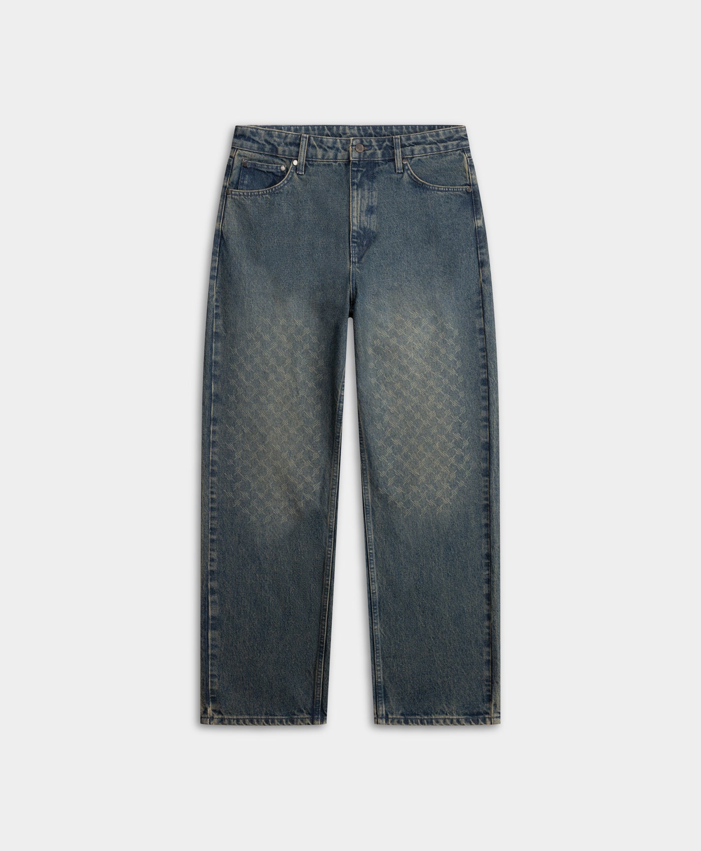 DP - Faded Monogram Amba Jeans - Packshot - Front