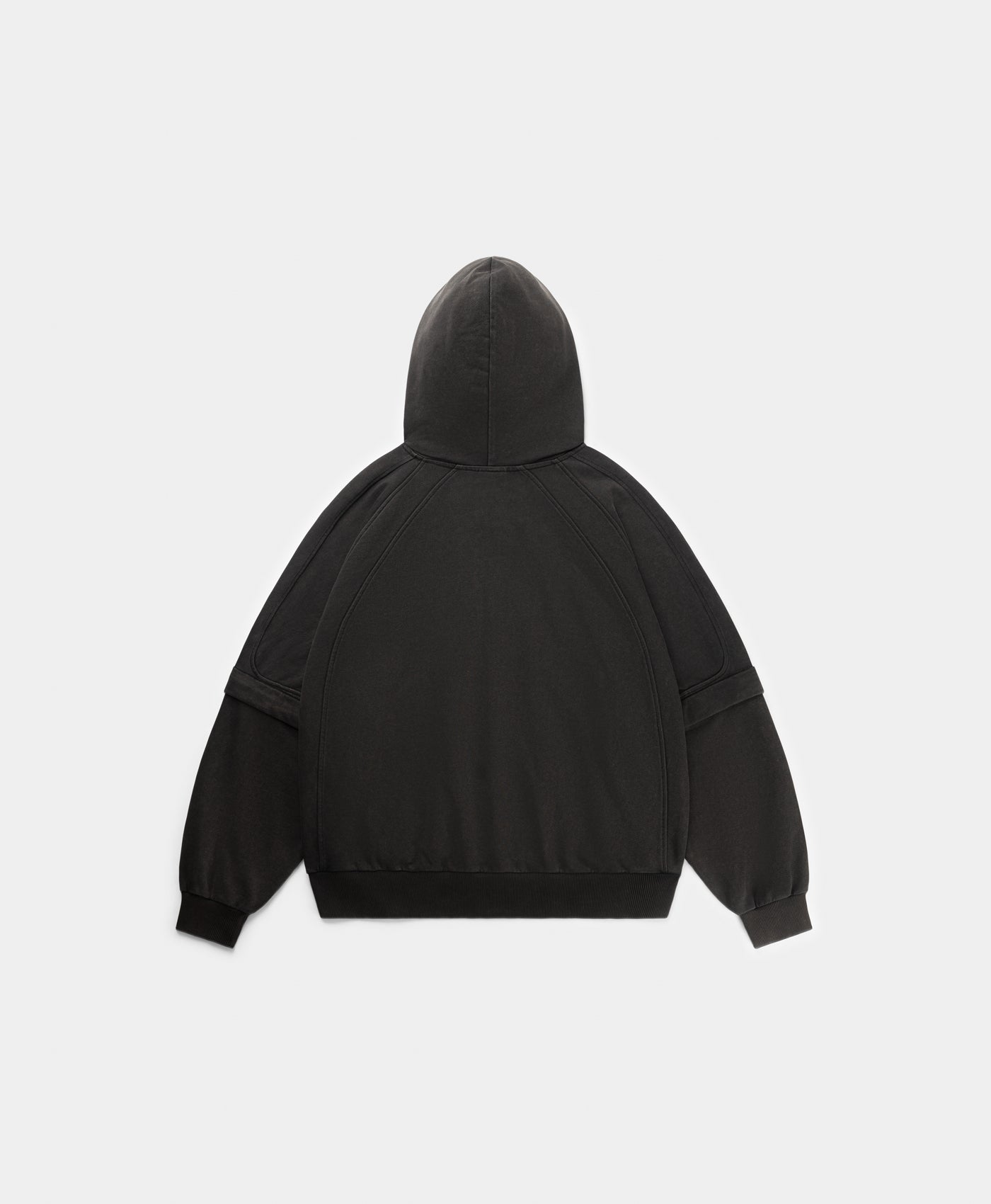 DP - Black Garment Wash Jacket - Packshot - rear