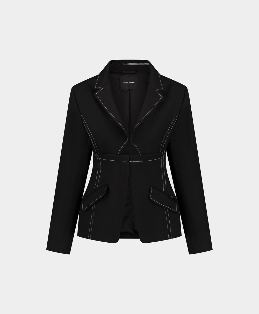 DP - Obsidian Black Gianna Blazer - Packshot - front 