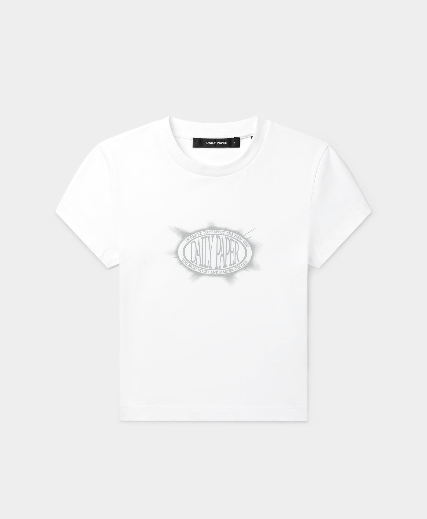 DP - White Glow Cropped T-Shirt - Packshot - Front 