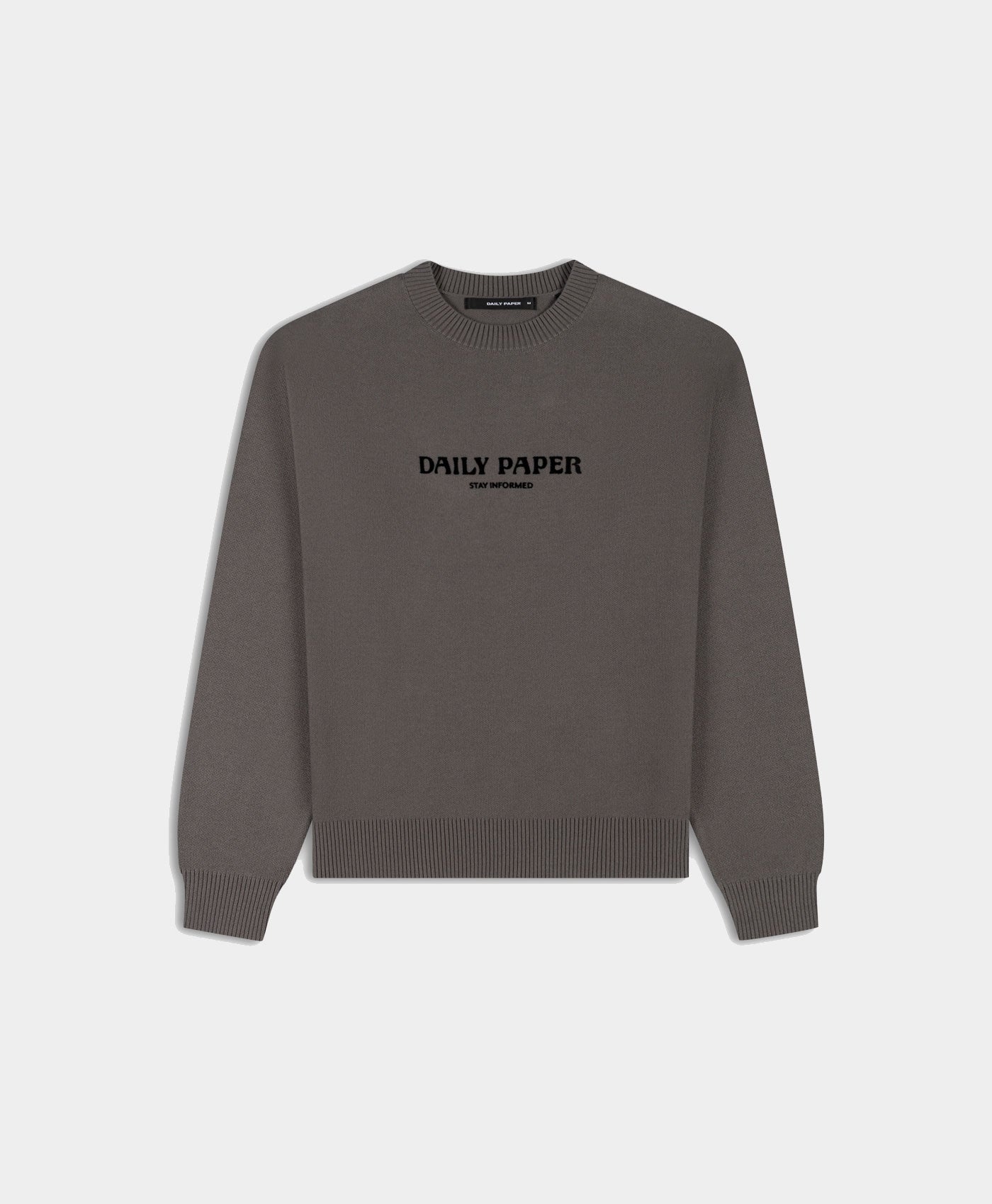 DP - Grey Dias Knit Sweater - Packshot - Front