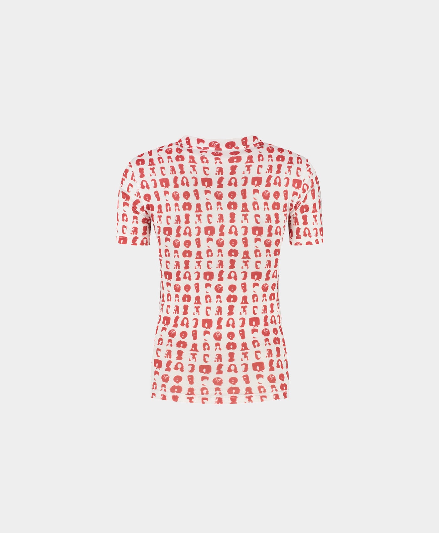 DP - White Hair Grid Aop T-Shirt - Packshot - rear