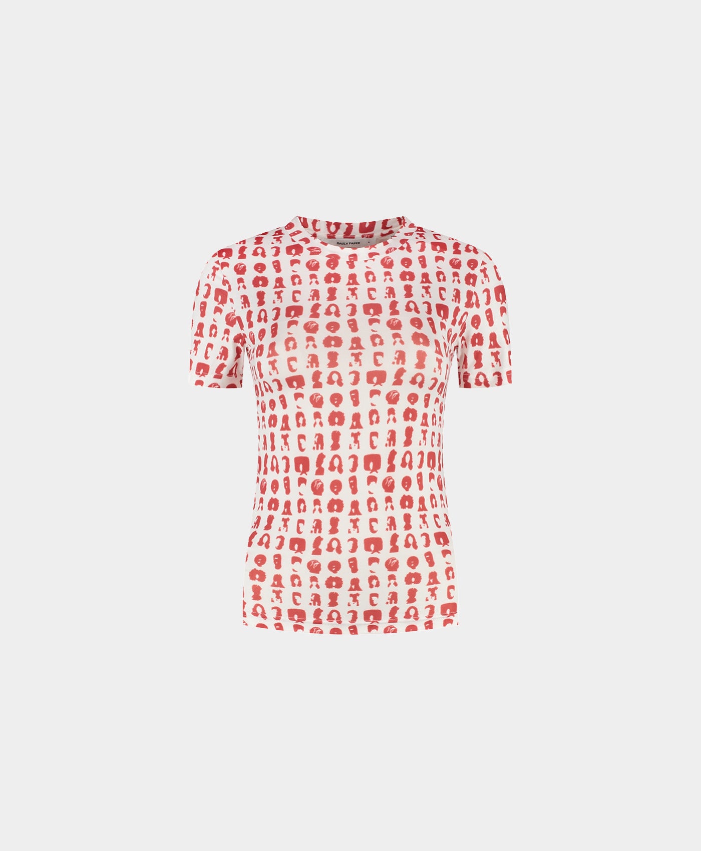 DP - White Hair Grid Aop T-Shirt - Packshot - front