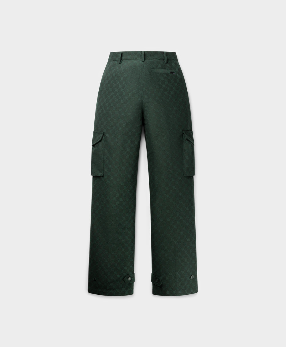 DP - Pine Green Imani Monogram Pants - Packshot - Rear