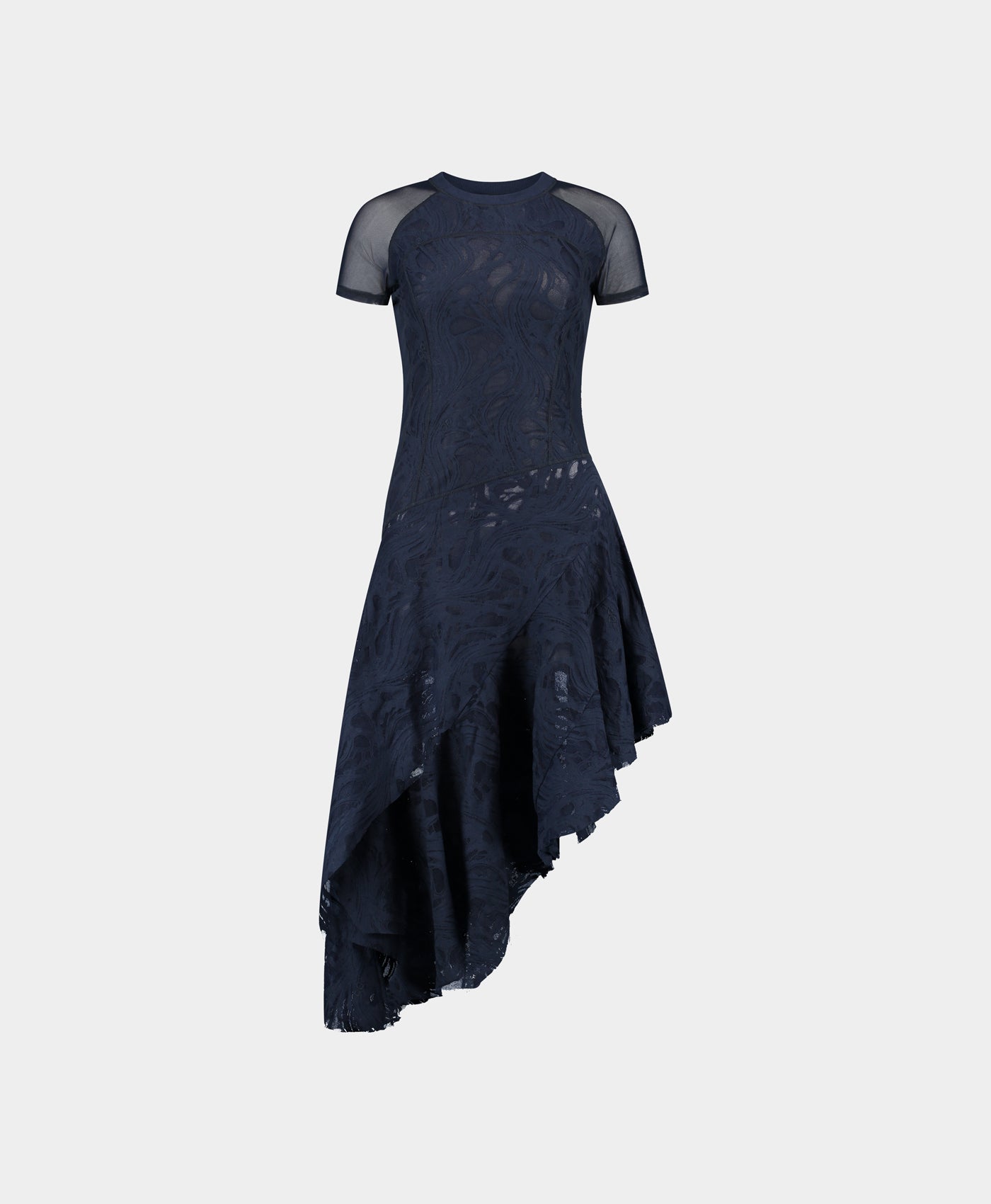 DP - Maritime Blue Lace Dress - Packshot - front 