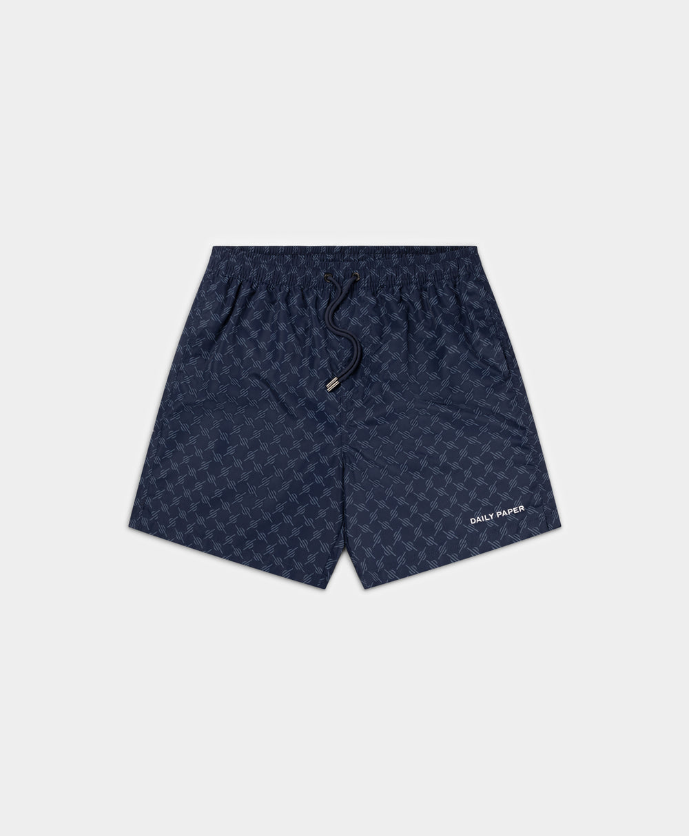 DP - Maritime Blue Logo Swim shorts - Packshot - front 