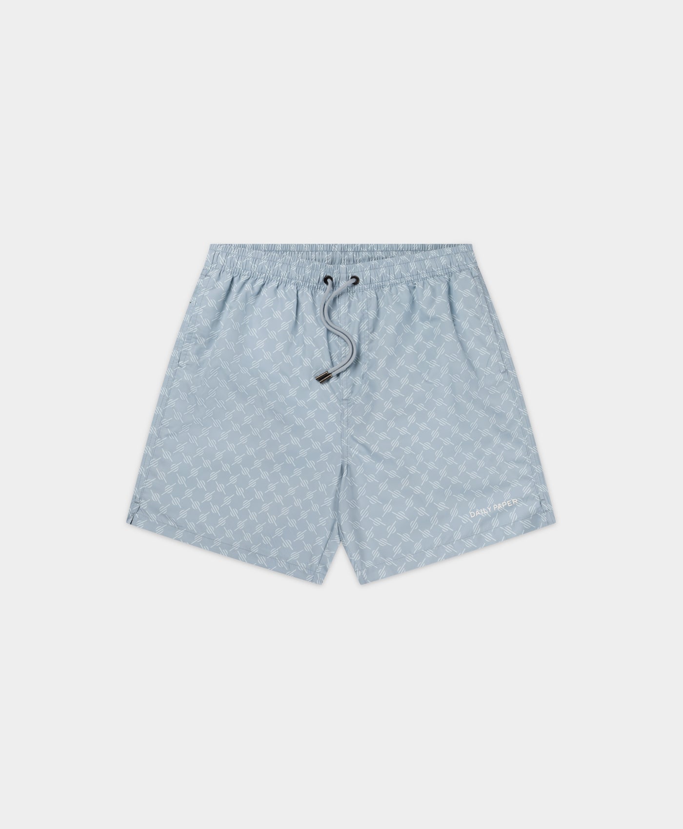 DP - Subdued Blue Logo Swim shorts - Packshot - front 