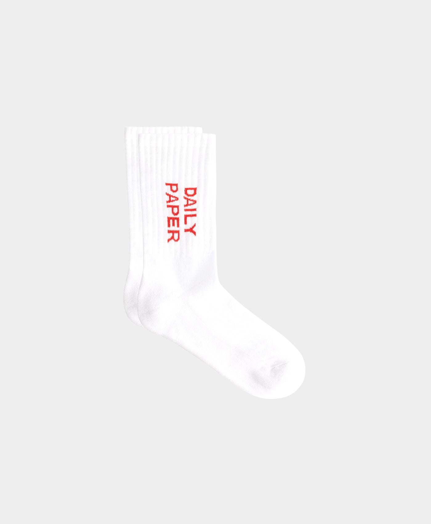 DP - White/red Logotype Socks - Packshot - front 