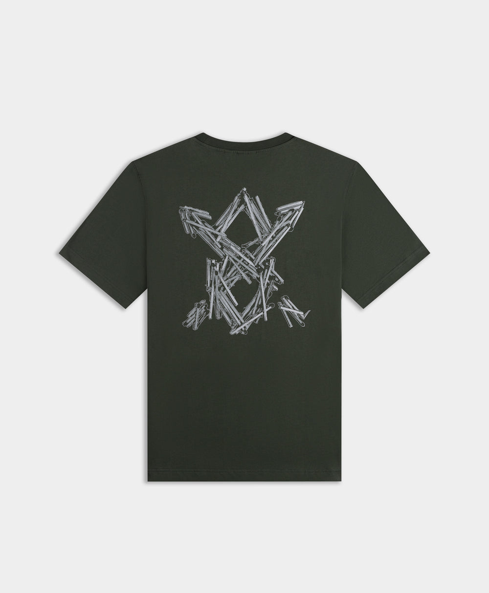 DP - Rosin Green Matchstick Shield T-Shirt - Packshot - front 