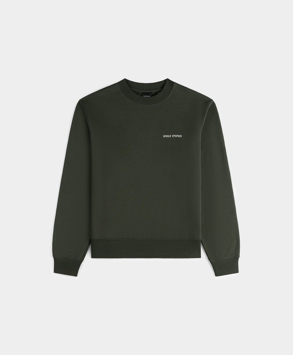 DP - Rosin Green Matchstick Shield Sweater - Packshot - front 