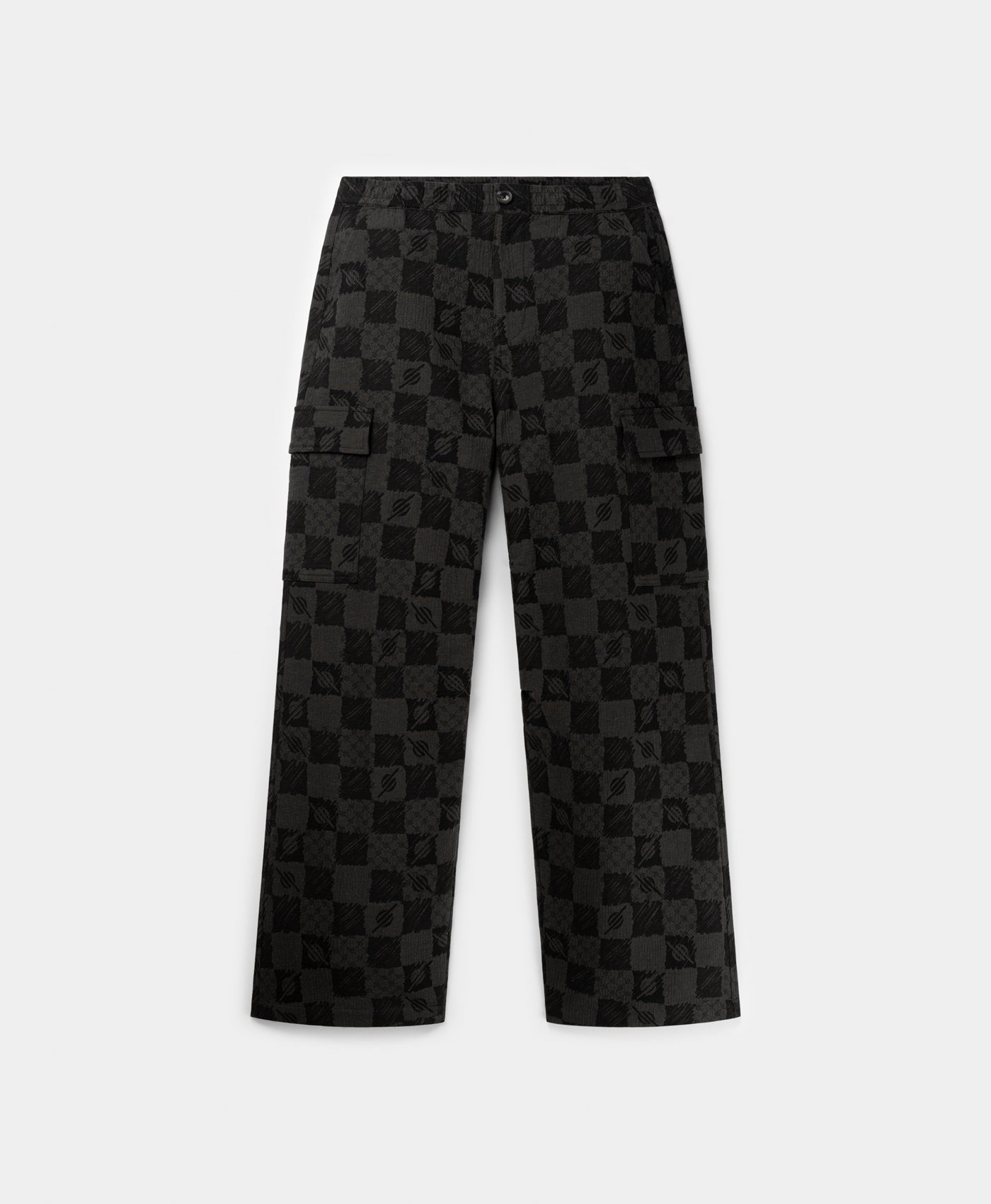 Daily Paper Phantom Black Membuti Chess Pants