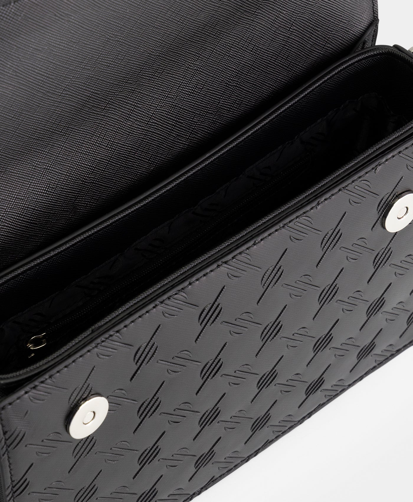 DP - Black Meru EMB Monogram Bag - Packshot - detail