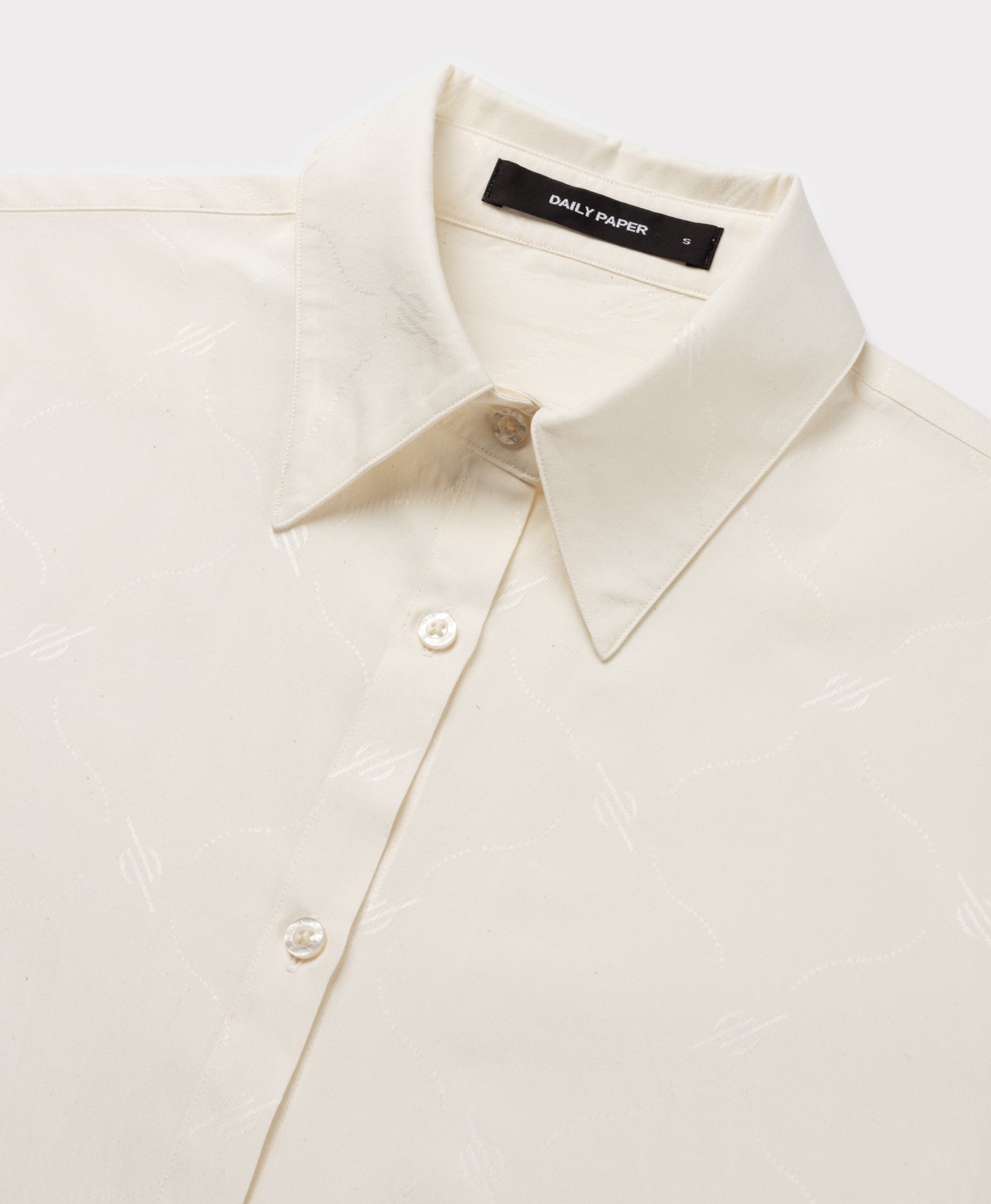 DP - Gardenia Monogram Button-up Shirt - Packshot - detail